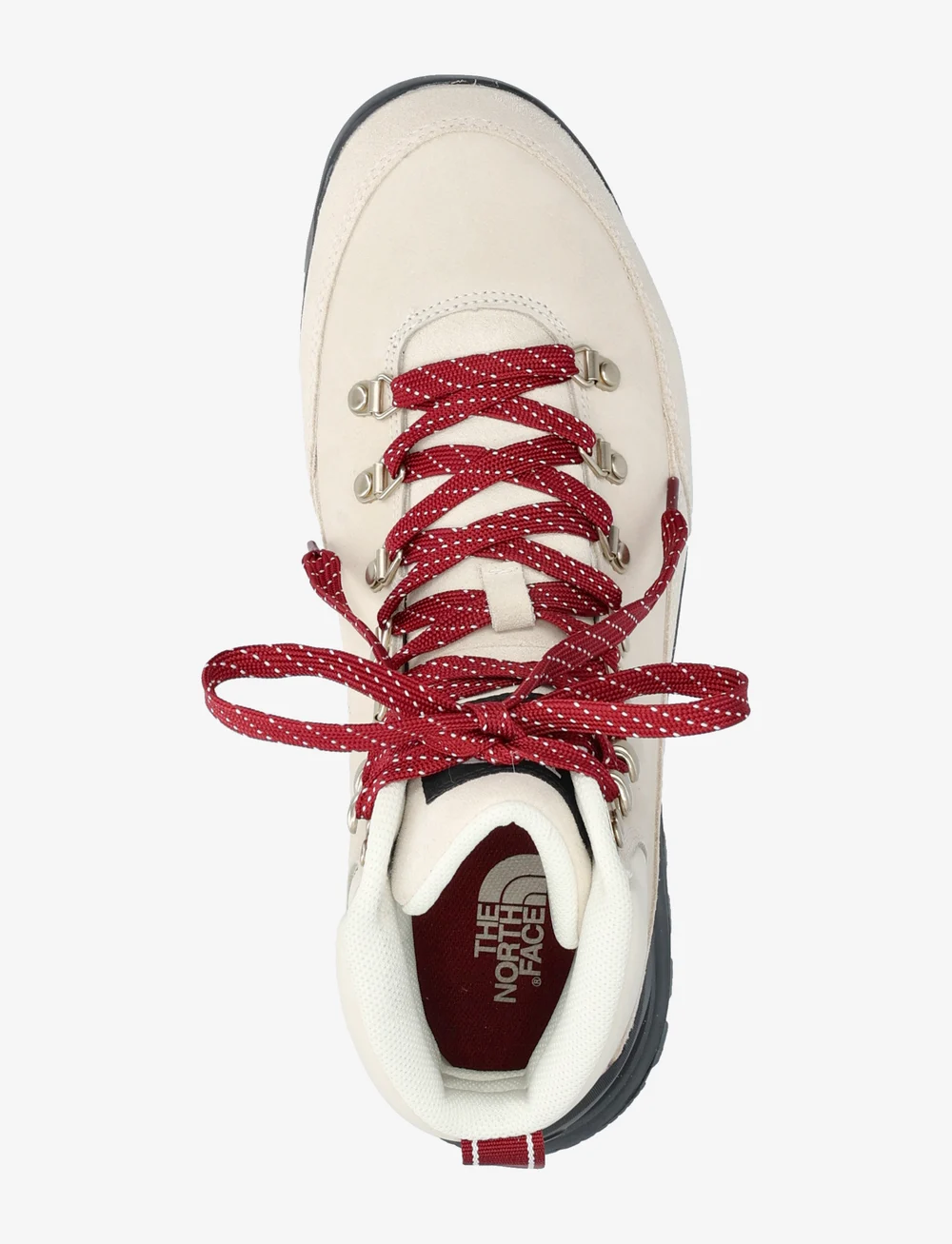 The North Face - W BACK-TO-BERKELEY IV LEATHER WP - matka- ja kõndimisjalatsid - white dune/tnf black - 4