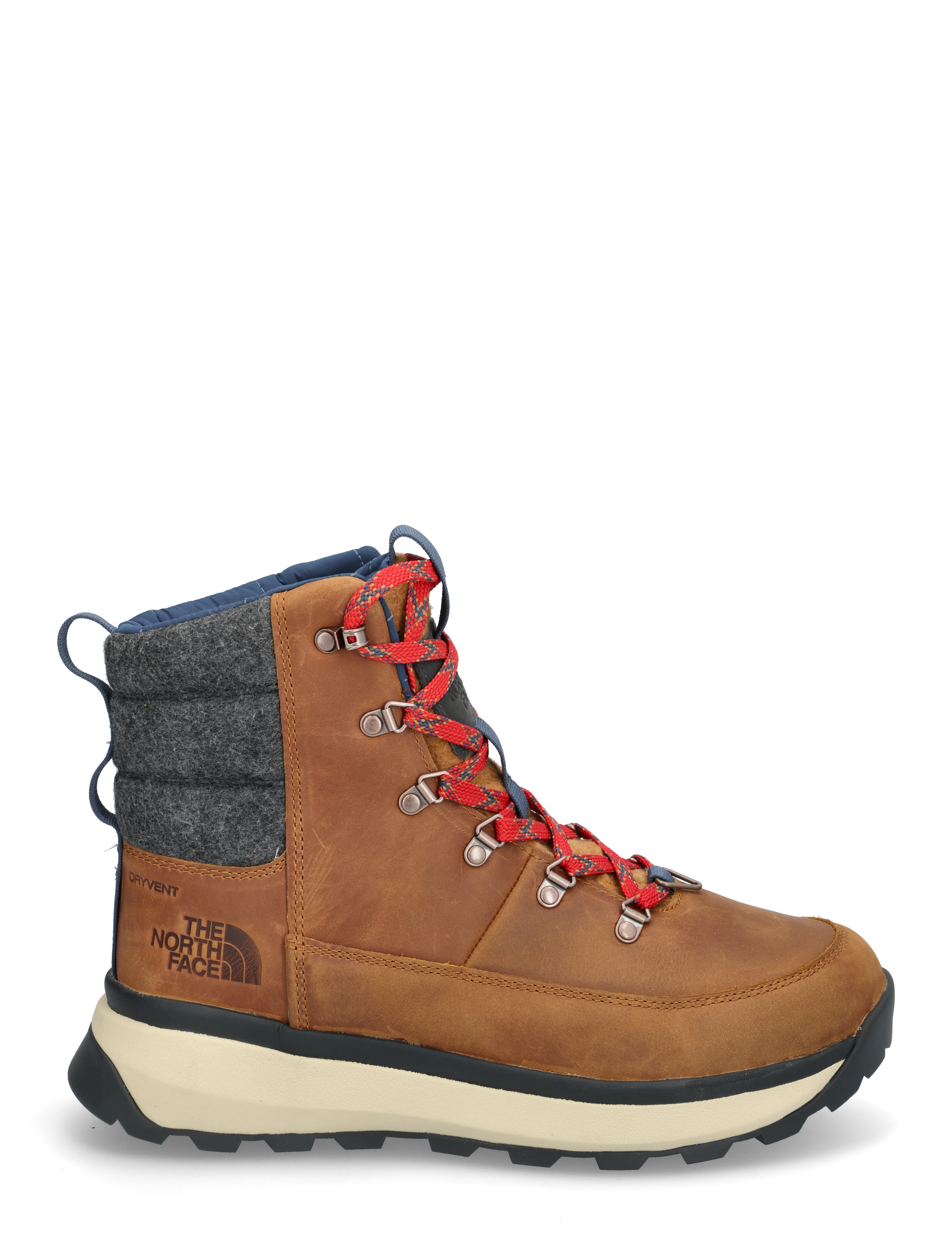 The North Face - M BERGEN LEATHER WP - matka- ja kõndimisjalatsid - timber tan/tnf red - 2
