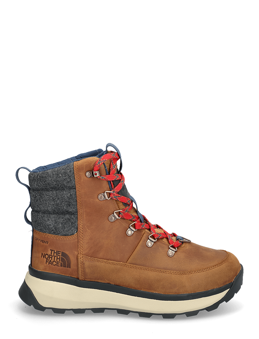 The North Face - M BERGEN LEATHER WP - matka- ja kõndimisjalatsid - timber tan/tnf red - 2