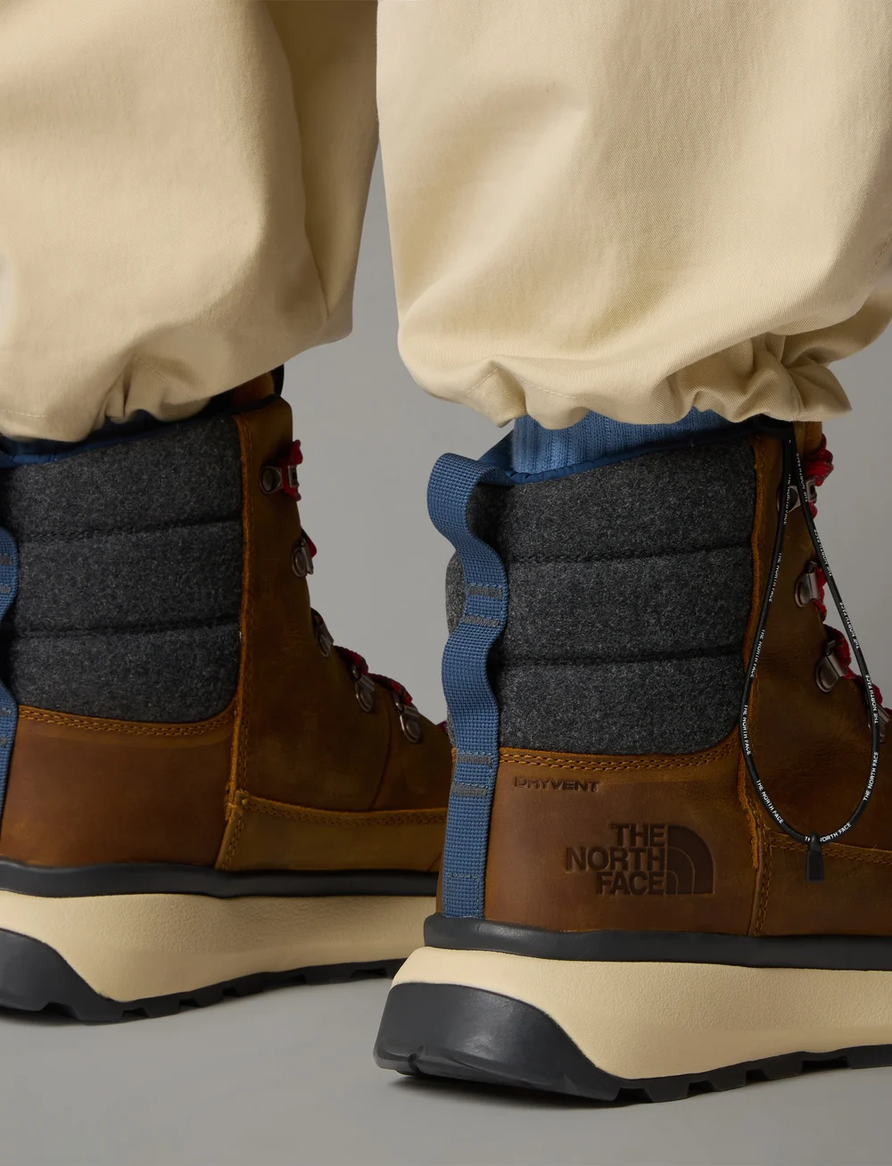 The North Face - M BERGEN LEATHER WP - vandringsskor - timber tan/tnf red - 0