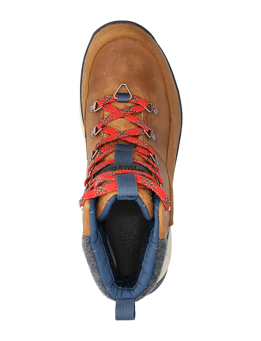 The North Face - M BERGEN LEATHER WP - matka- ja kõndimisjalatsid - timber tan/tnf red - 4