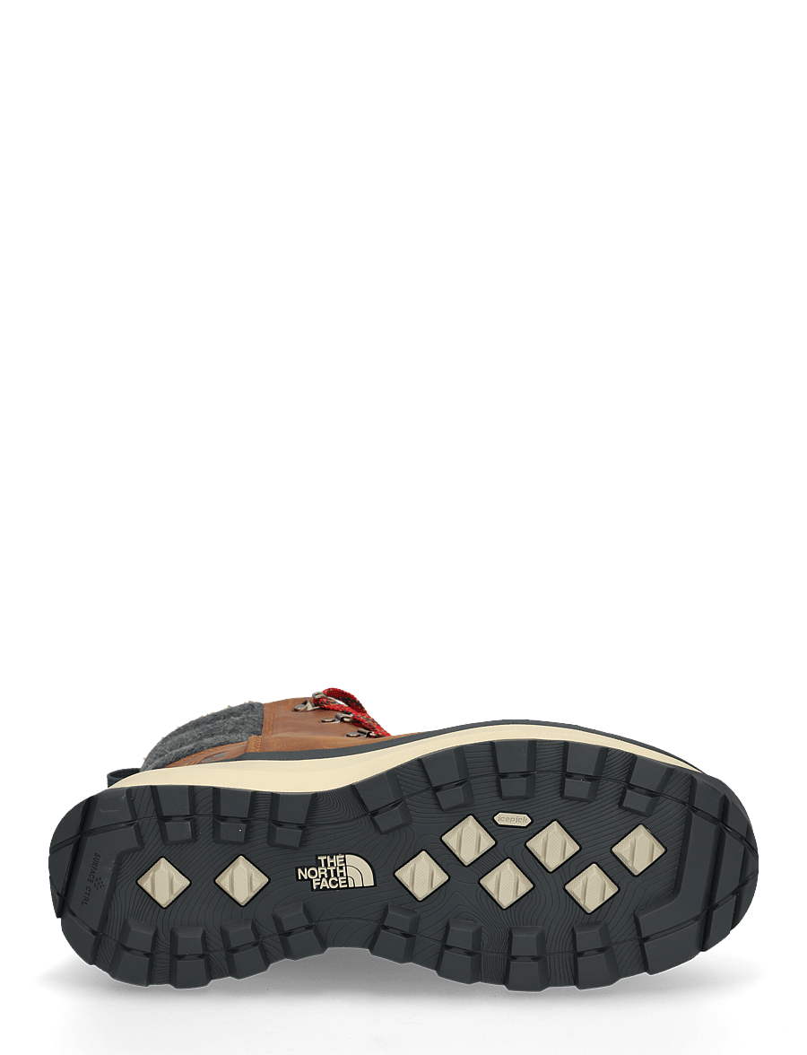 The North Face - M BERGEN LEATHER WP - matka- ja kõndimisjalatsid - timber tan/tnf red - 5