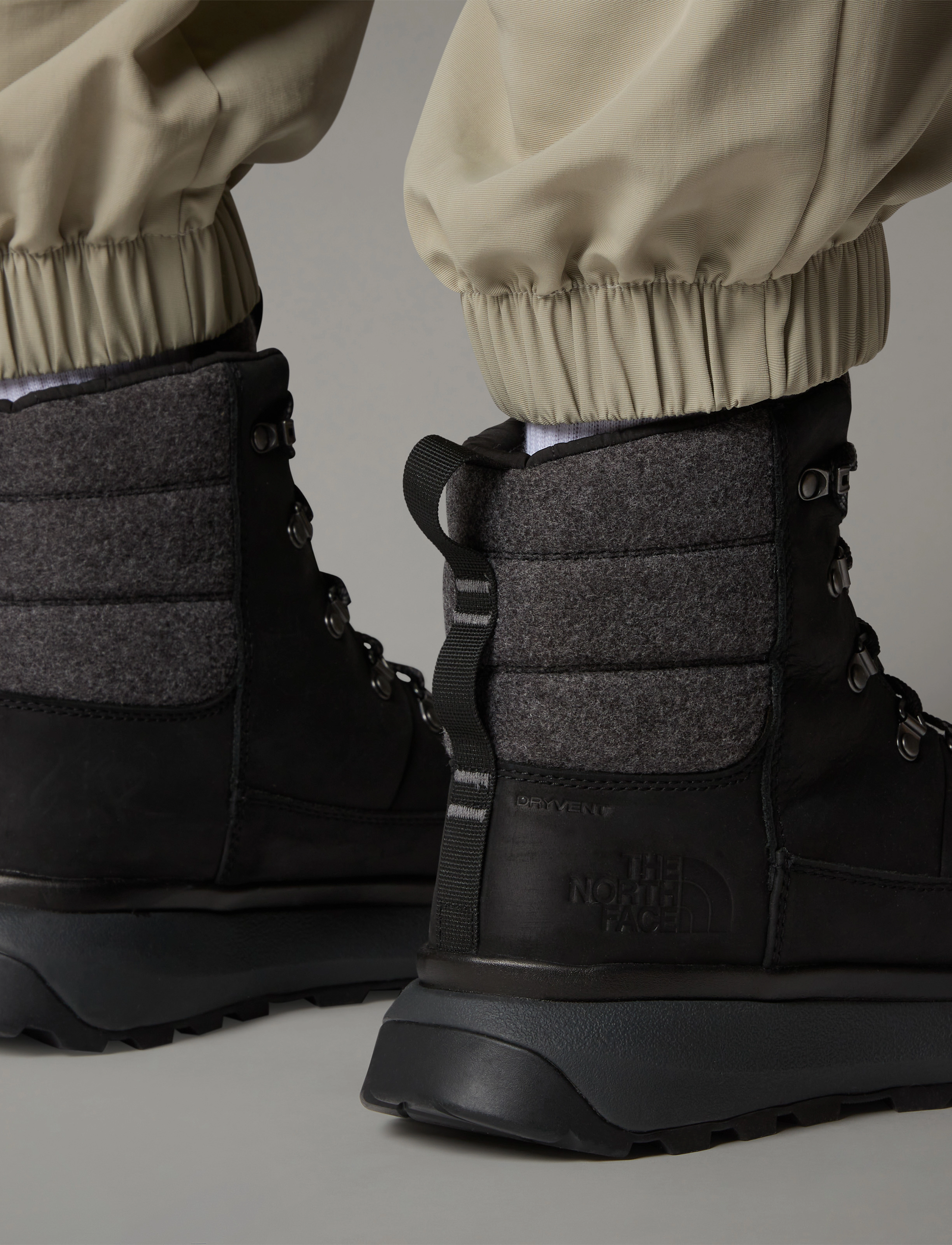 The North Face M BERGEN LEATHER WP - Säsongens färger - TNF BLACK/TNF BLACK / black