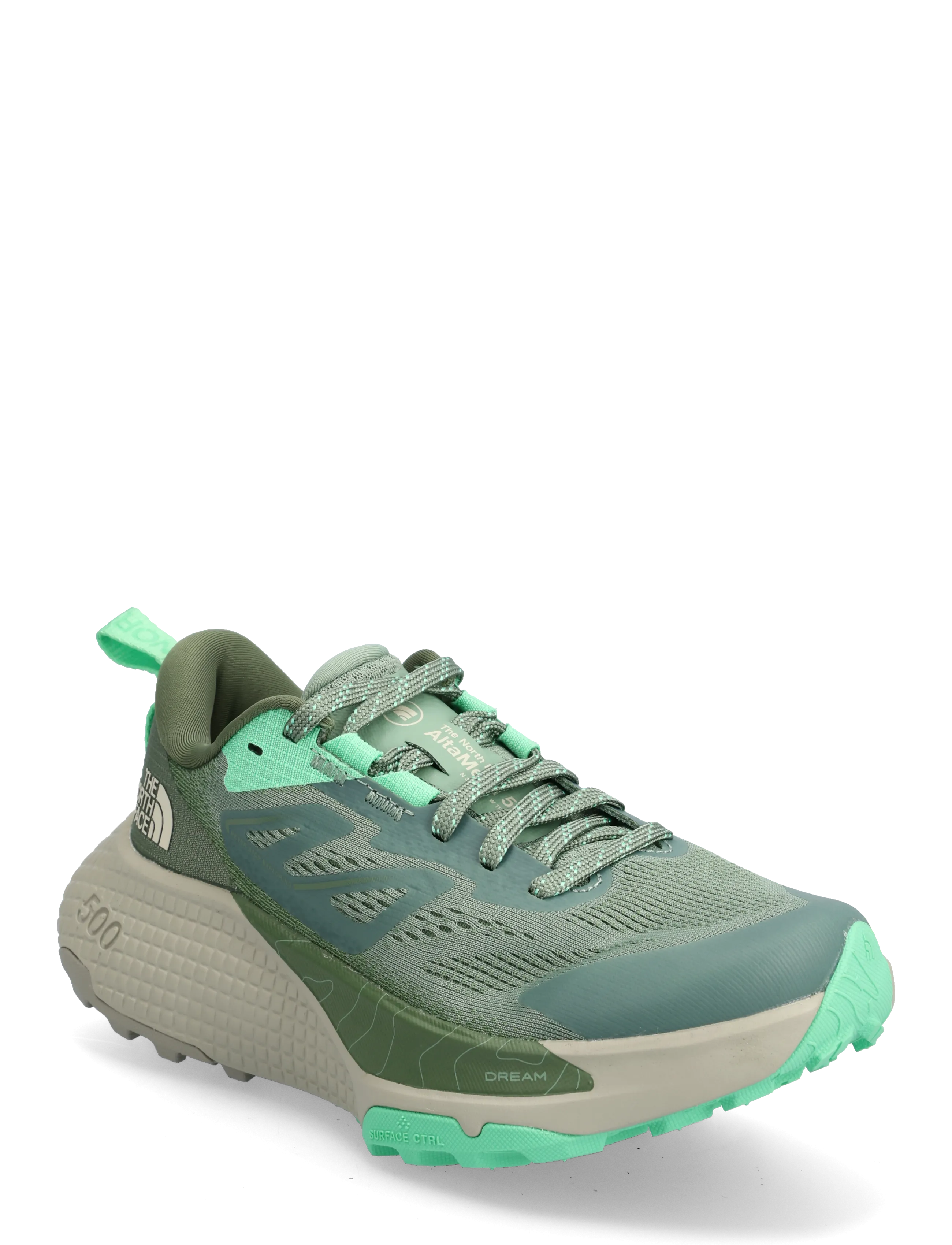 The North Face W ALTAMESA 500 - Laufschuhe - SLATE MOSS/BARK MIST / green