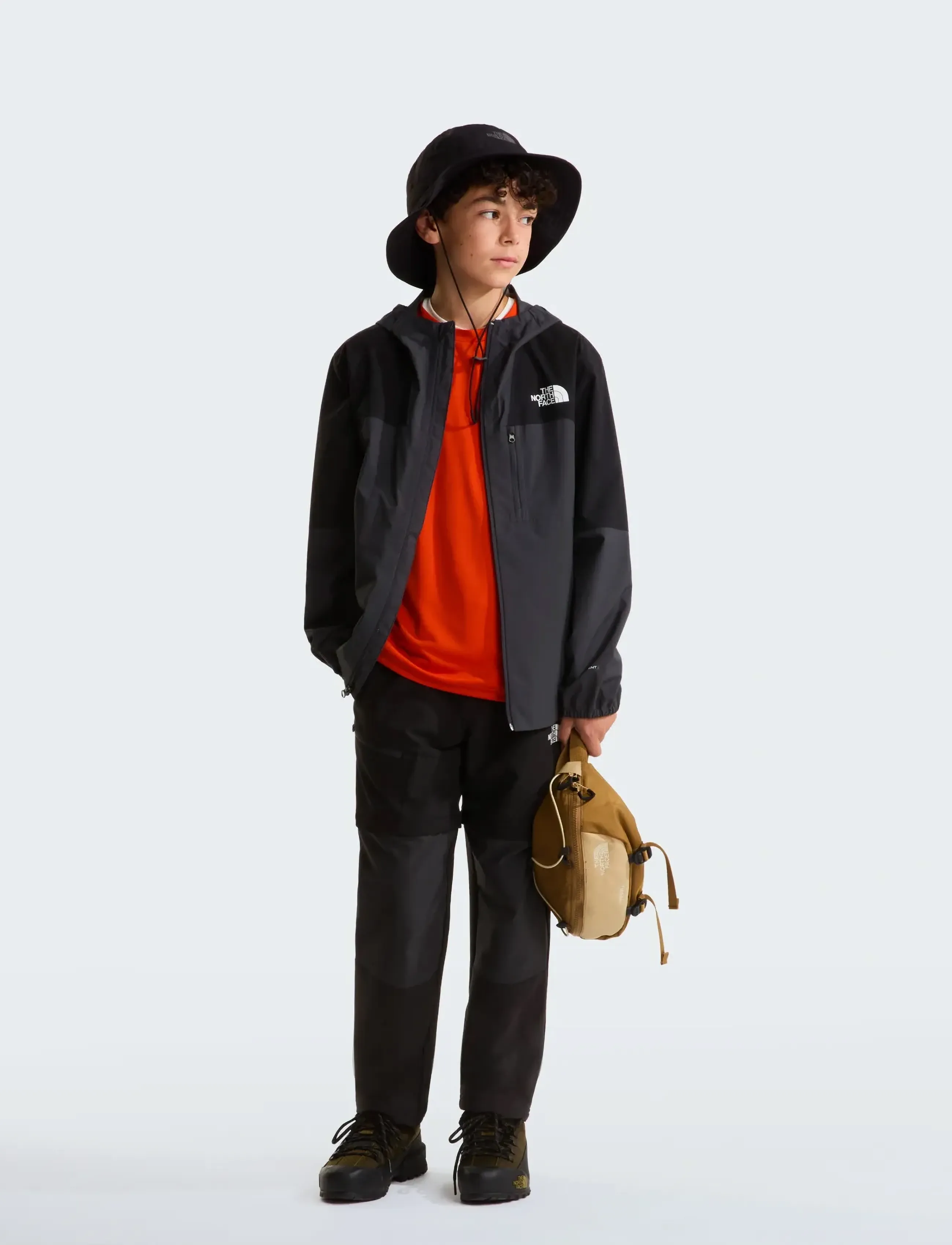The North Face - TEEN HIKE PACKABLE SHELL - shell- & regenjacken - black - 3