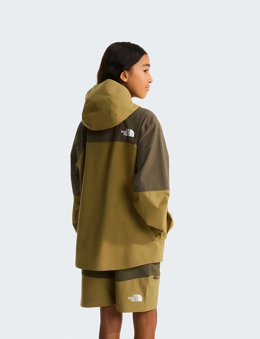 The North Face - TEEN HIKE PACKABLE SHELL - skal- & regnjackor - new taupe green/cedar - 5