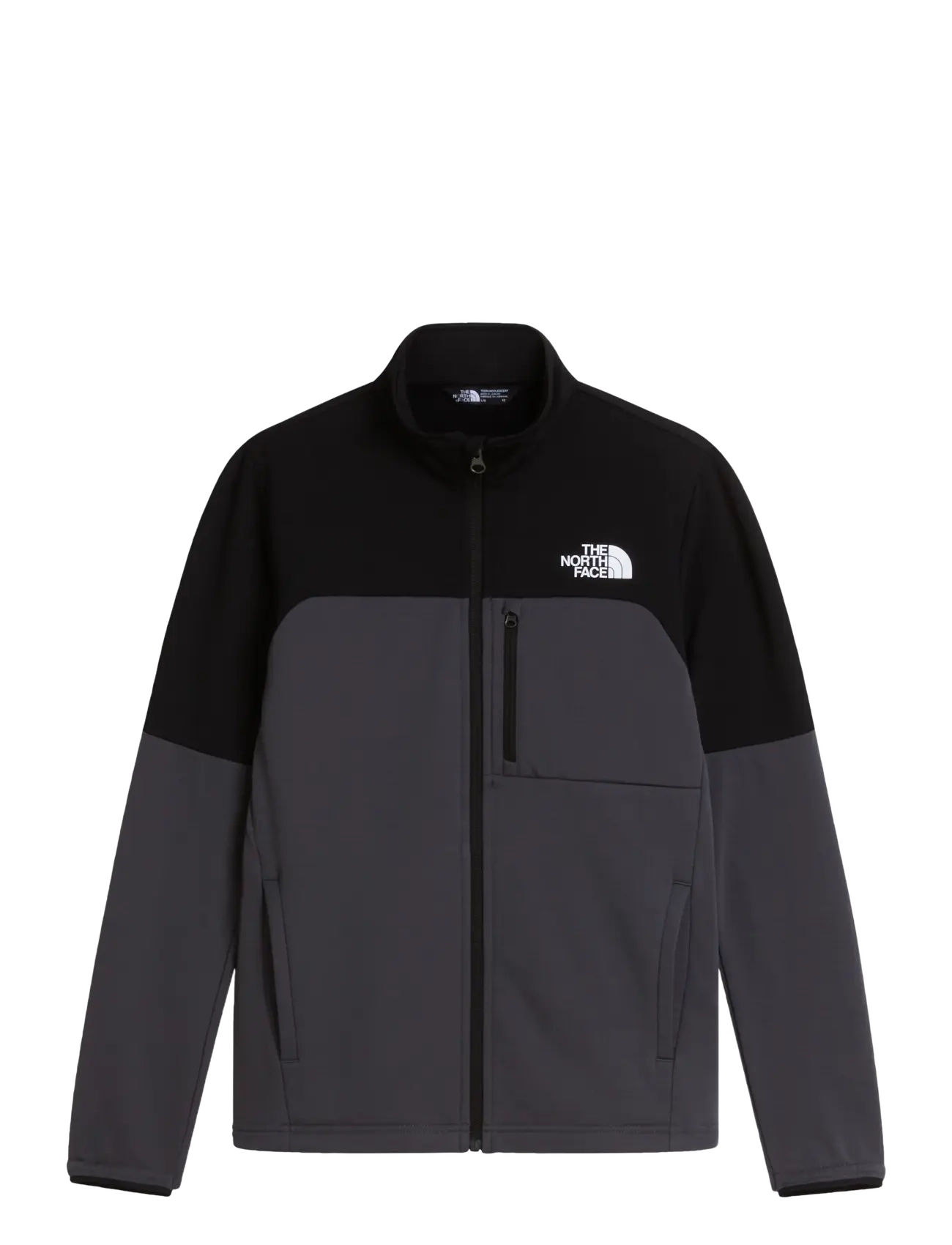 The North Face TEEN HIKE MIDLAYER FZ - The North Face - ANTHRACITE GREY/TNF BLA / grey