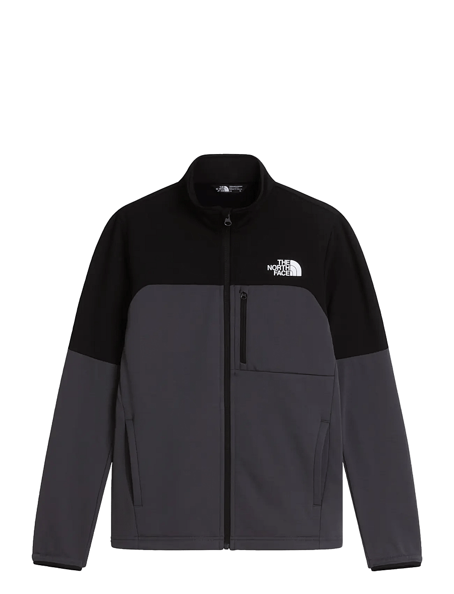 The North Face - TEEN HIKE MIDLAYER FZ - outdoor - anthracite grey/tnf bla - 1