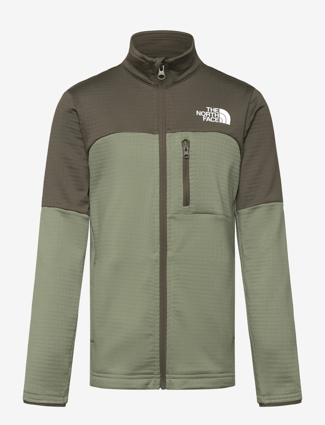The North Face - TEEN HIKE MIDLAYER FZ - ytterkläder - bark mist/new taupe gre - 1