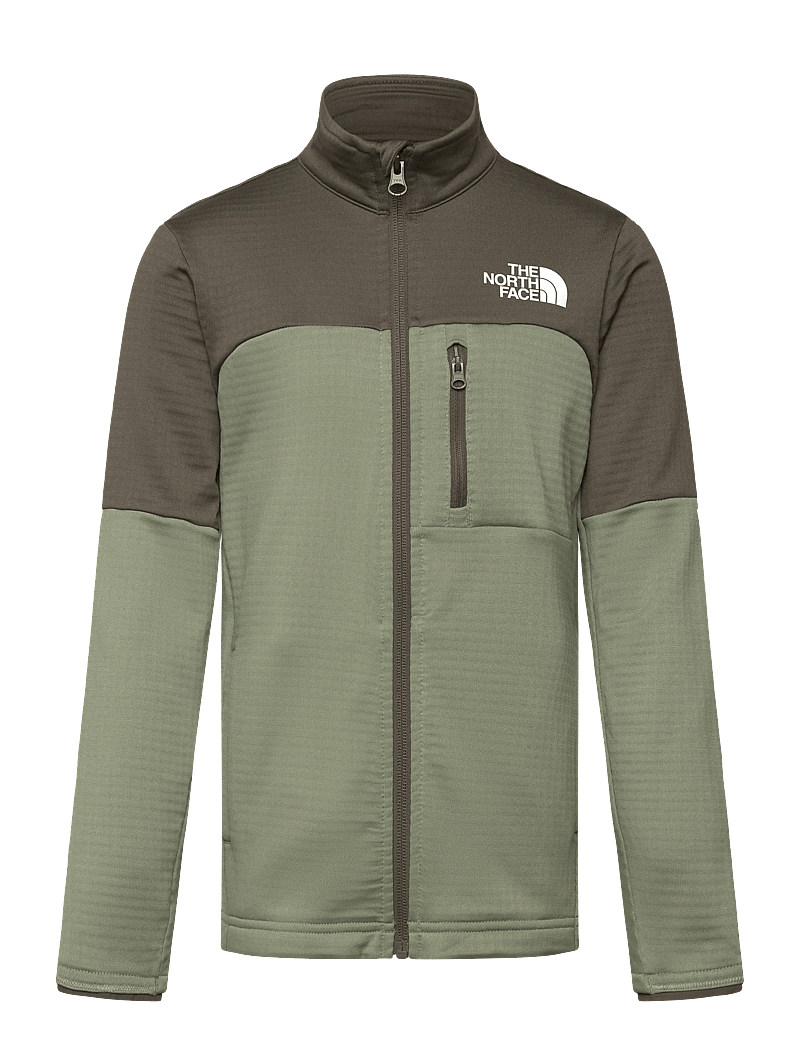 The North Face - TEEN HIKE MIDLAYER FZ - ytterkläder - bark mist/new taupe gre - 1