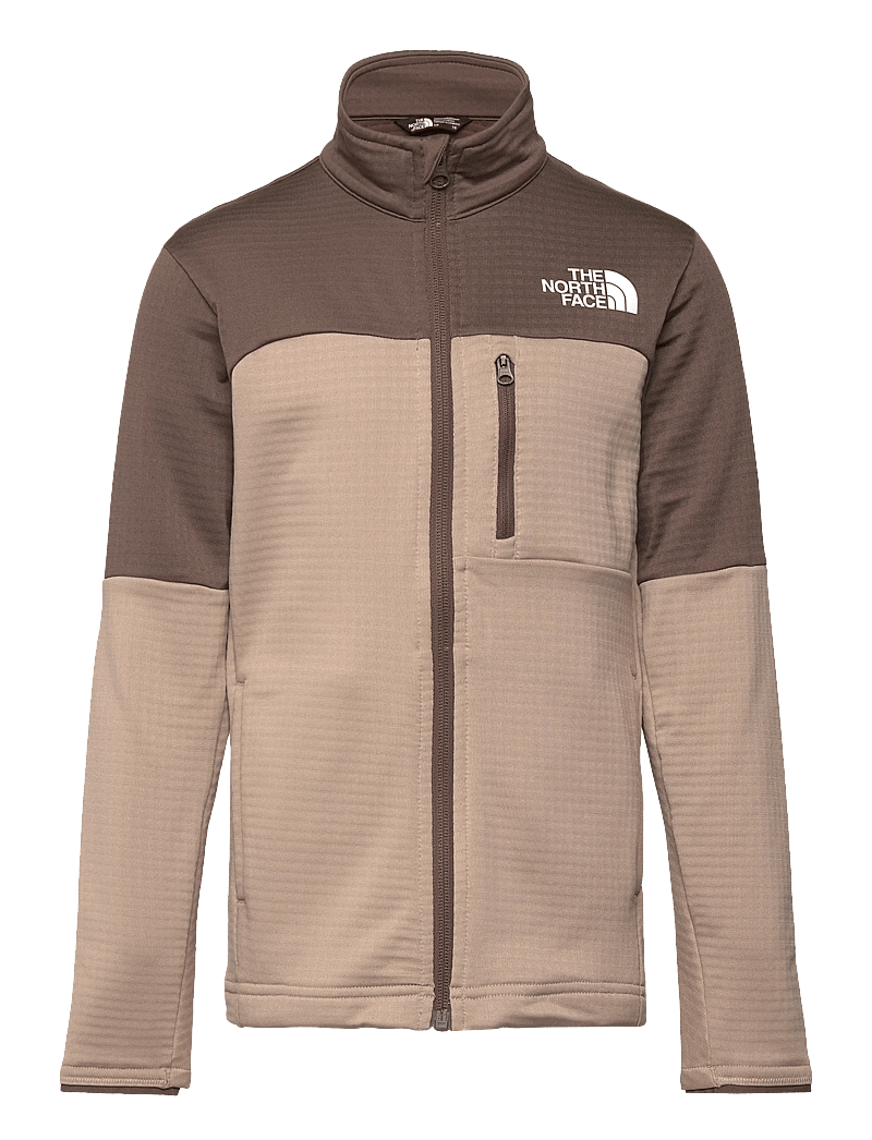 The North Face - TEEN HIKE MIDLAYER FZ - ytterkläder - mushroom grey/smokey br - 1