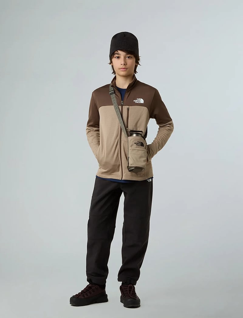 The North Face - TEEN HIKE MIDLAYER FZ - ytterkläder - mushroom grey/smokey br - 3