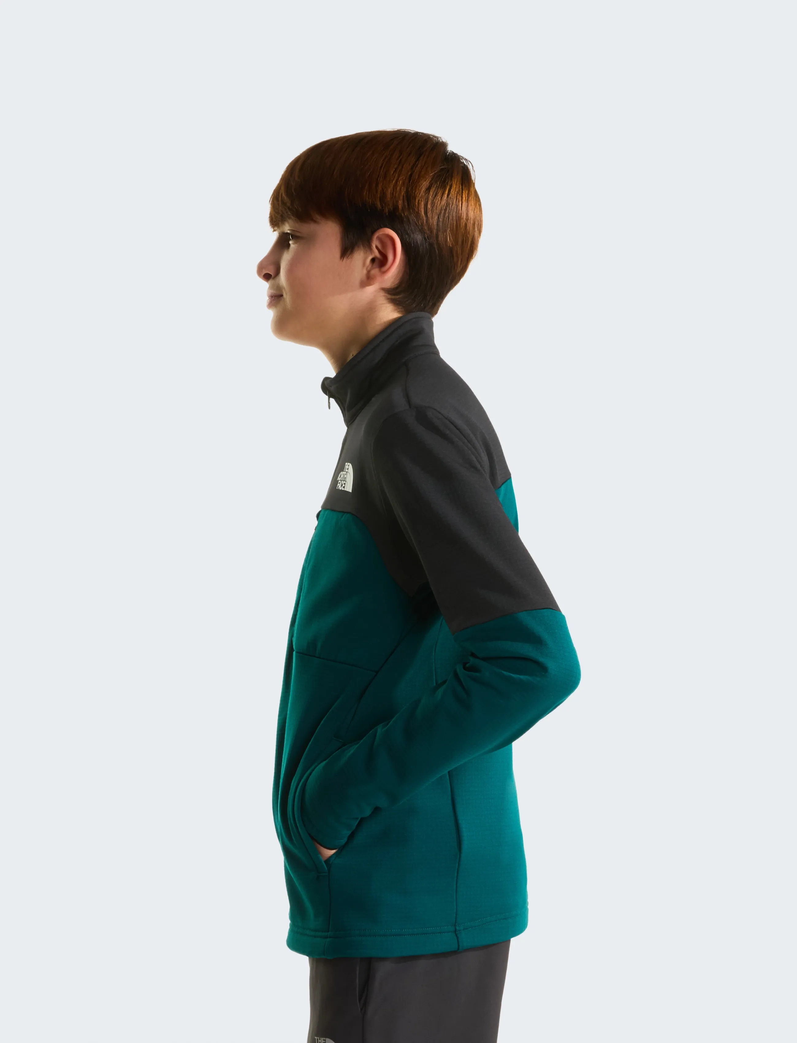 The North Face - TEEN HIKE MIDLAYER FZ - outdoor - pacific teal/tnf black - 4