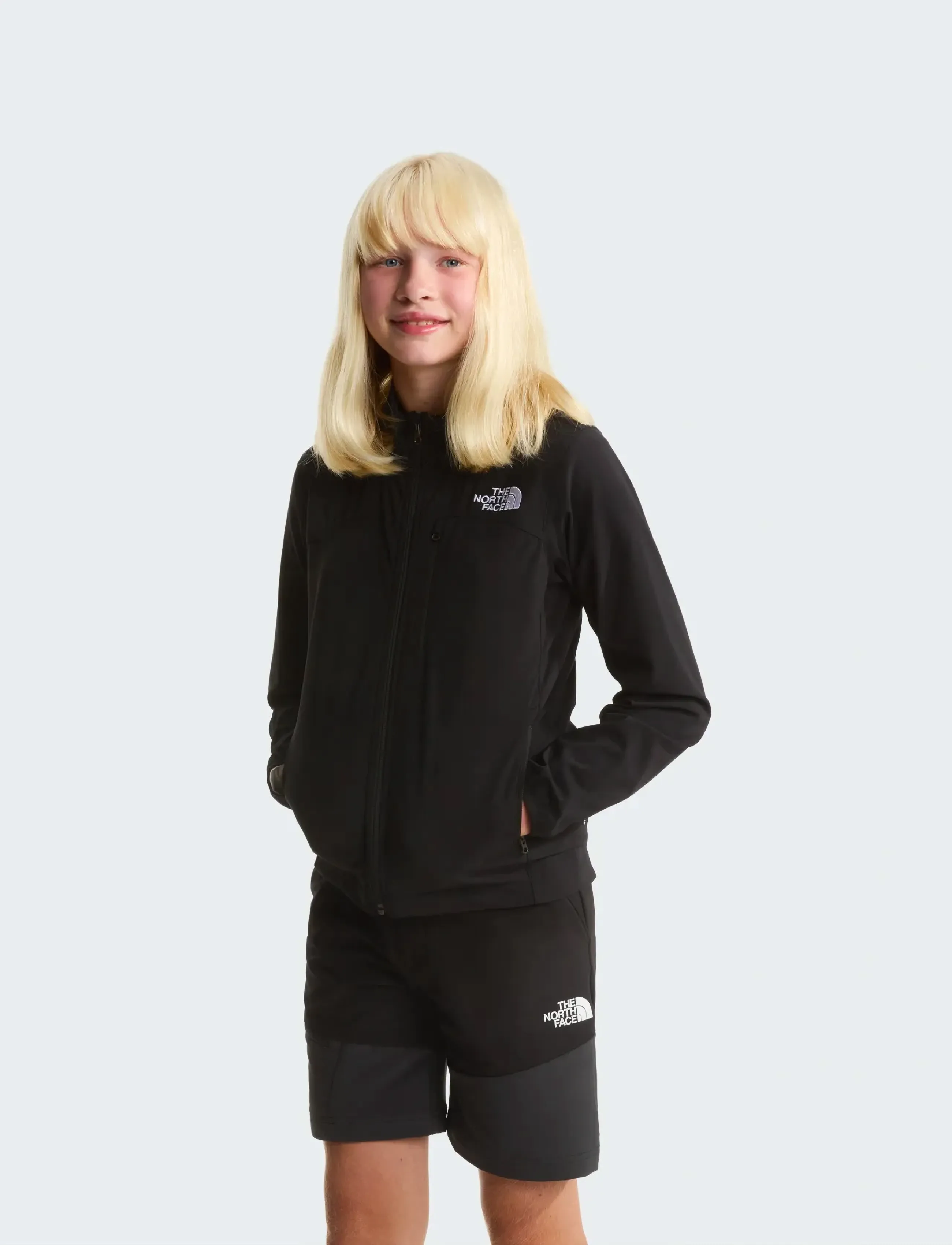 The North Face Teen Nimble Jacket, M, Softshells, Schwarz - Softshell Jackets, Kinder