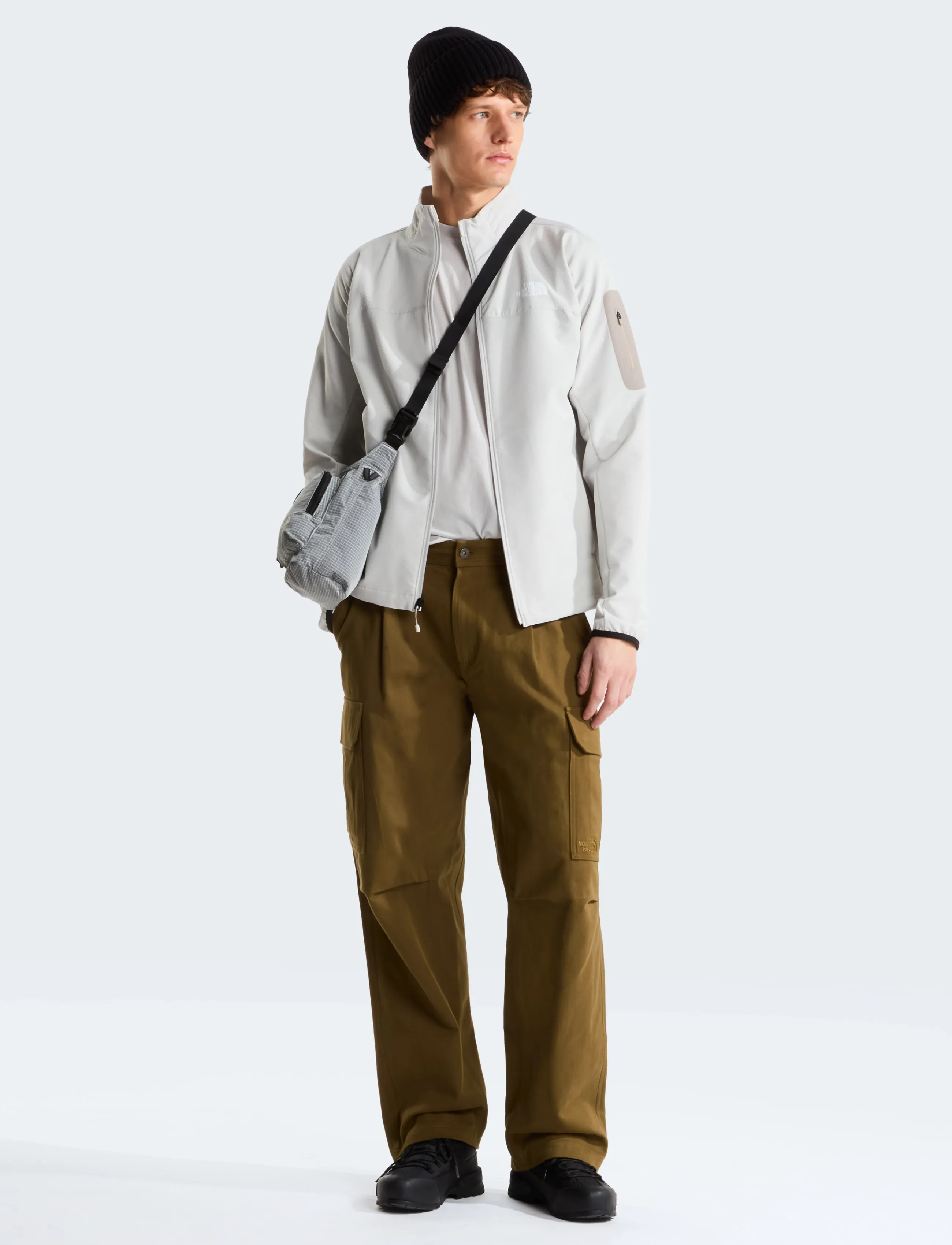The North Face - M TEK APPROACH JACKET - fleece & midlayer - cumulus cloud/stone sla - 3