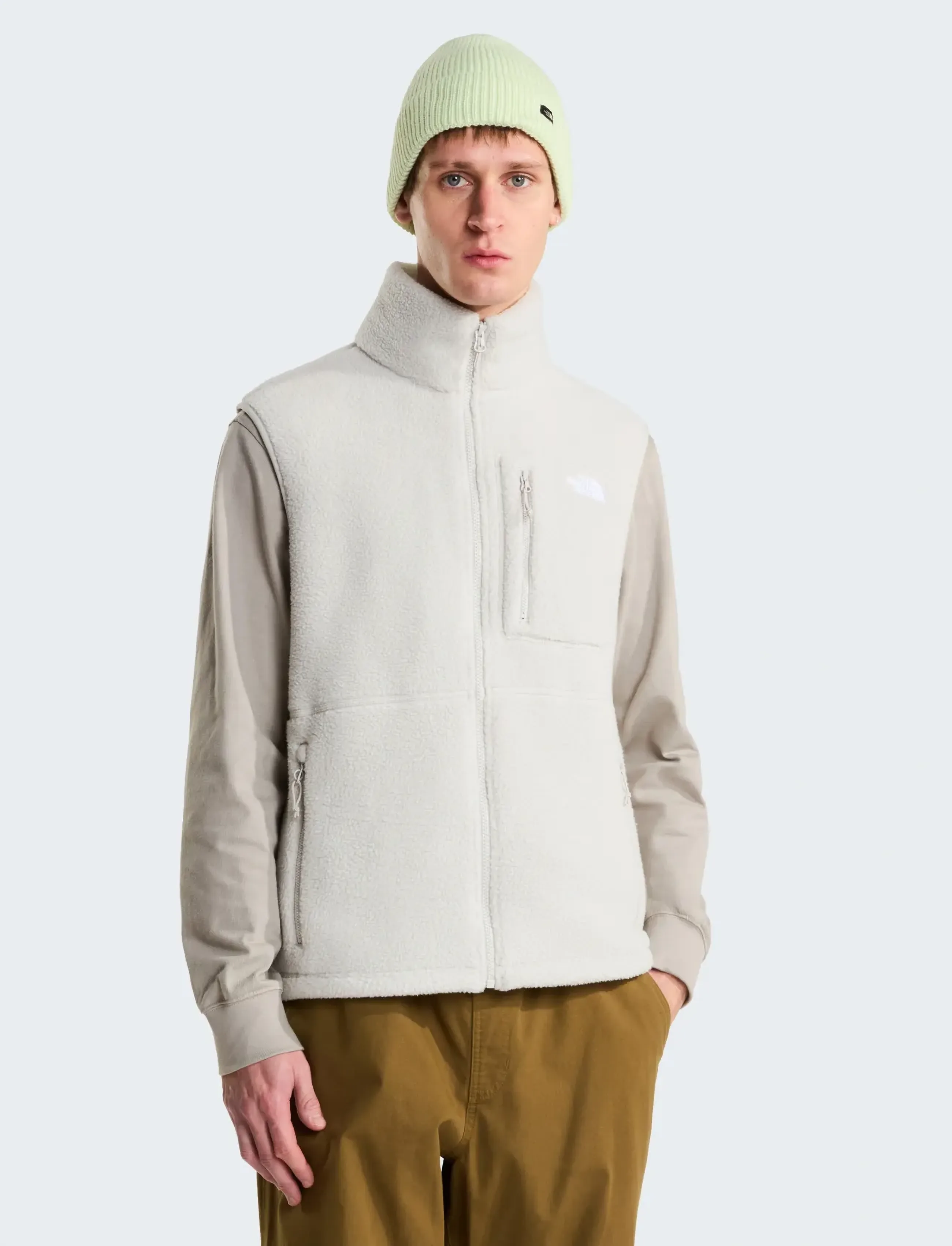 The North Face M Yumiori Vest, Herren, Fleece Weste, Weiß, Gr.L