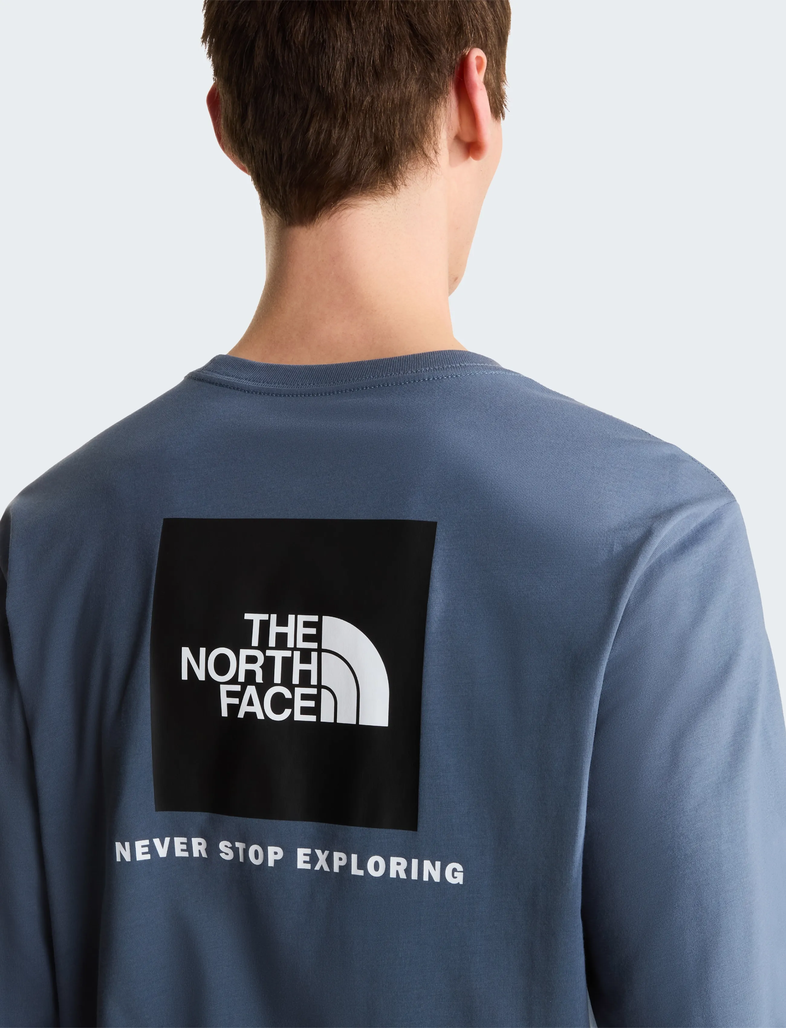 The North Face M EVOLUTION BOX NSE REGULAR LONG SLEEVE - Streetstyle - GRANITE GREY / grey