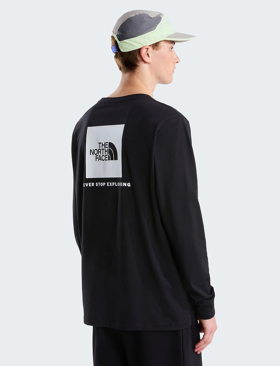 The North Face - M EVOLUTION BOX NSE REGULAR LONG SLEEVE - krekli ar garām piedurknēm - tnf black - 0