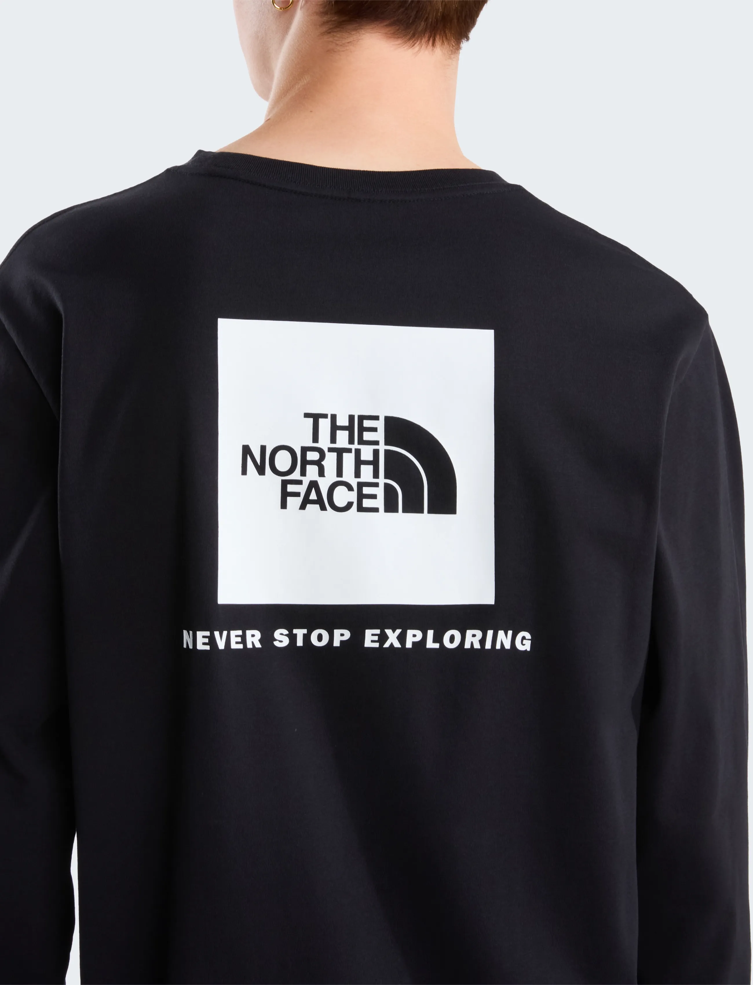 The North Face M EVOLUTION BOX NSE REGULAR LONG SLEEVE - T-shirts - TNF BLACK / black