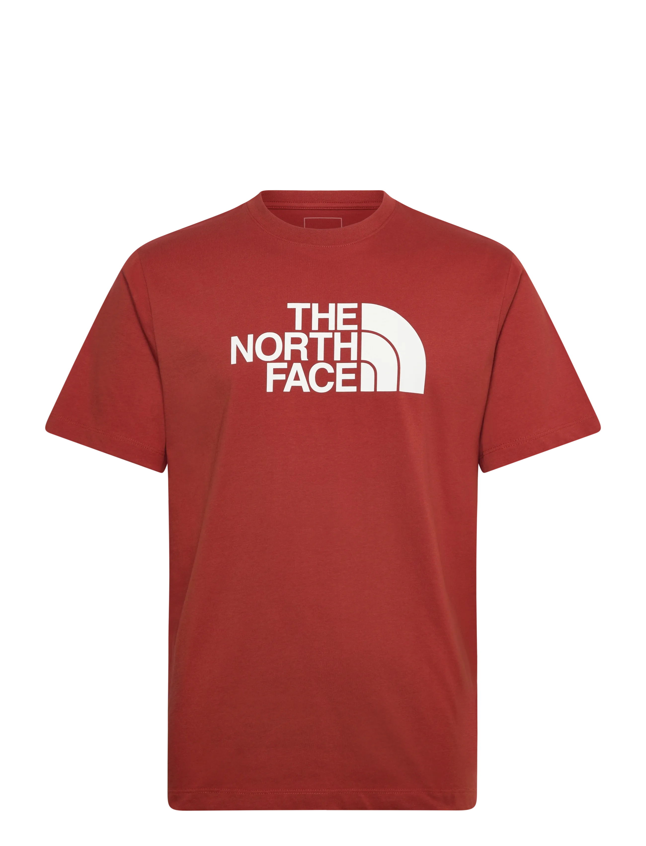 The North Face M EVOLUTION HALF DOME REGULAR SHORT SLEE - Tøj - IRON CLAY / red