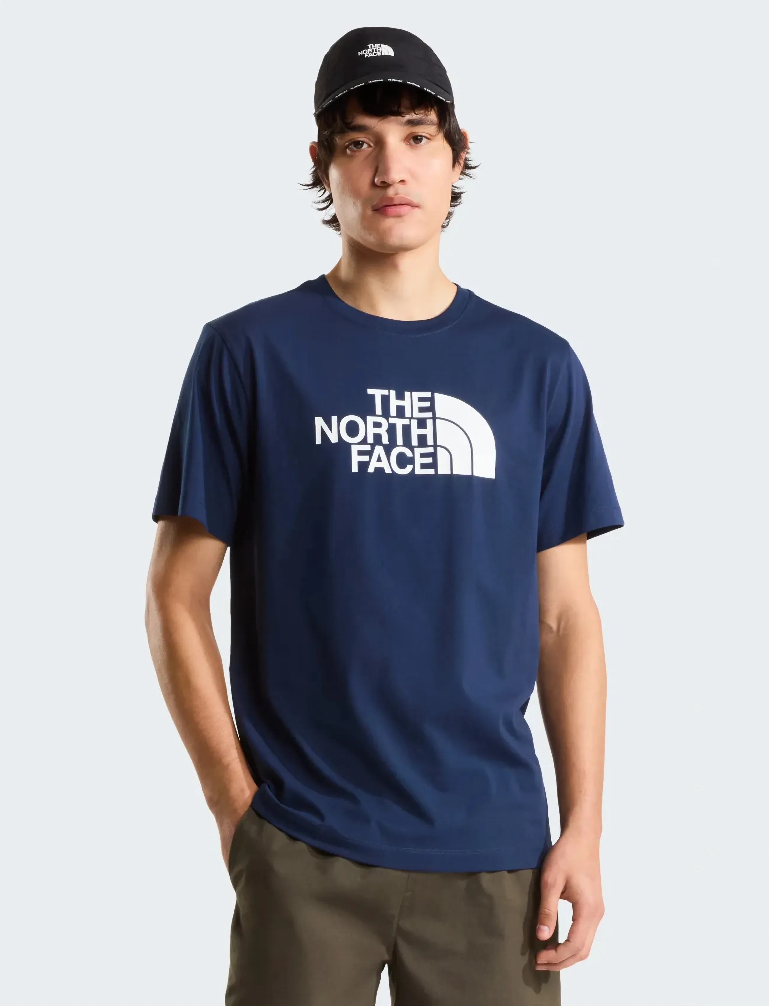 The North Face M EVOLUTION HALF DOME REGULAR SHORT SLEE - T-Shirts - SUMMIT NAVY/TNF WHITE / navy