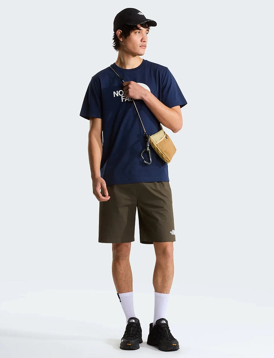 The North Face - M EVOLUTION HALF DOME REGULAR SHORT SLEE - tops & t-shirts - summit navy/tnf white - 3