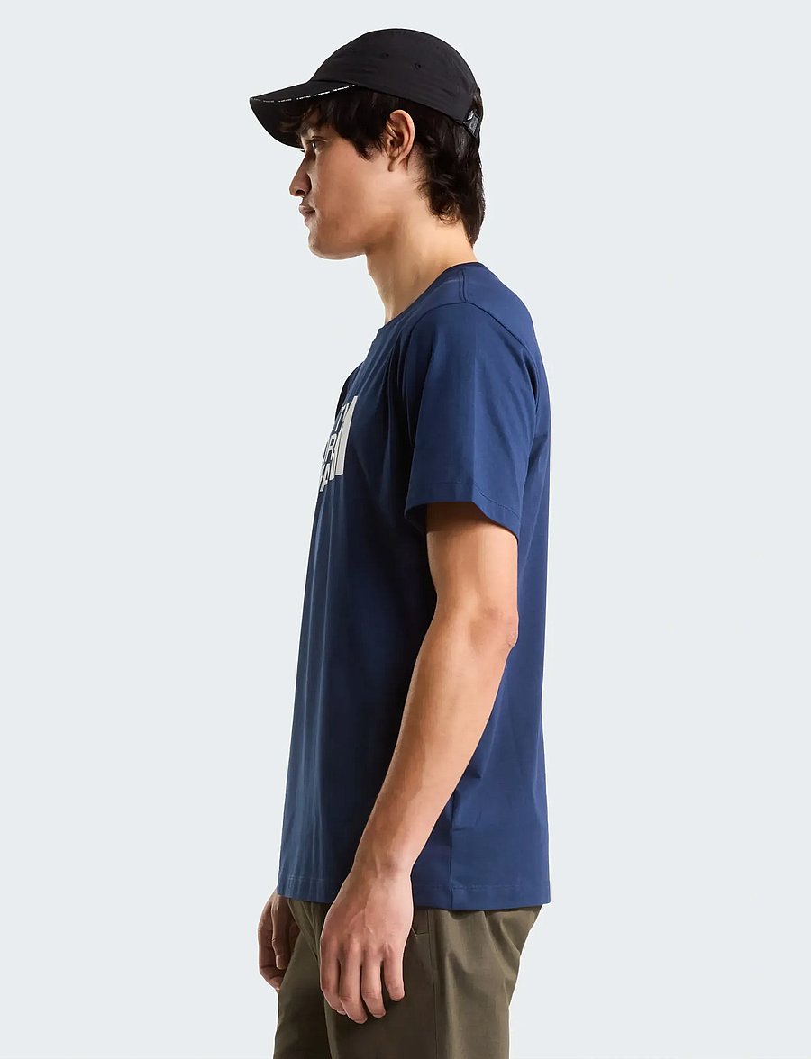 The North Face - M EVOLUTION HALF DOME REGULAR SHORT SLEE - tops & t-shirts - summit navy/tnf white - 4