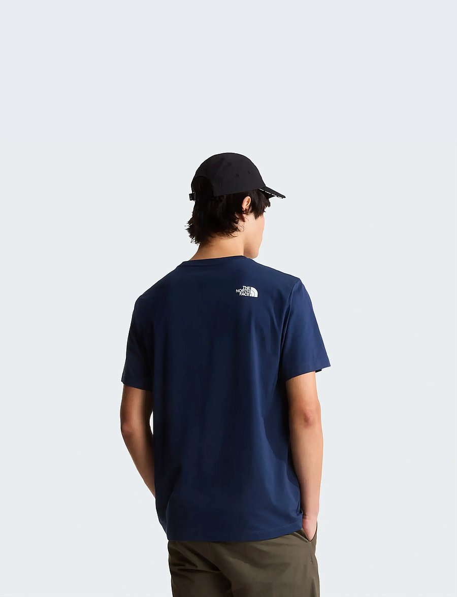 The North Face - M EVOLUTION HALF DOME REGULAR SHORT SLEE - tops & t-shirts - summit navy/tnf white - 5