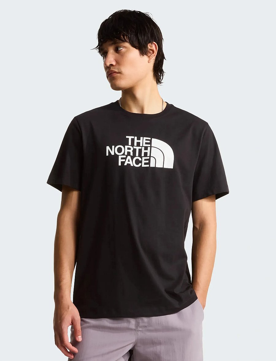The North Face - M EVOLUTION HALF DOME REGULAR SHORT SLEE - t-shirts - tnf black/tnf white - 0