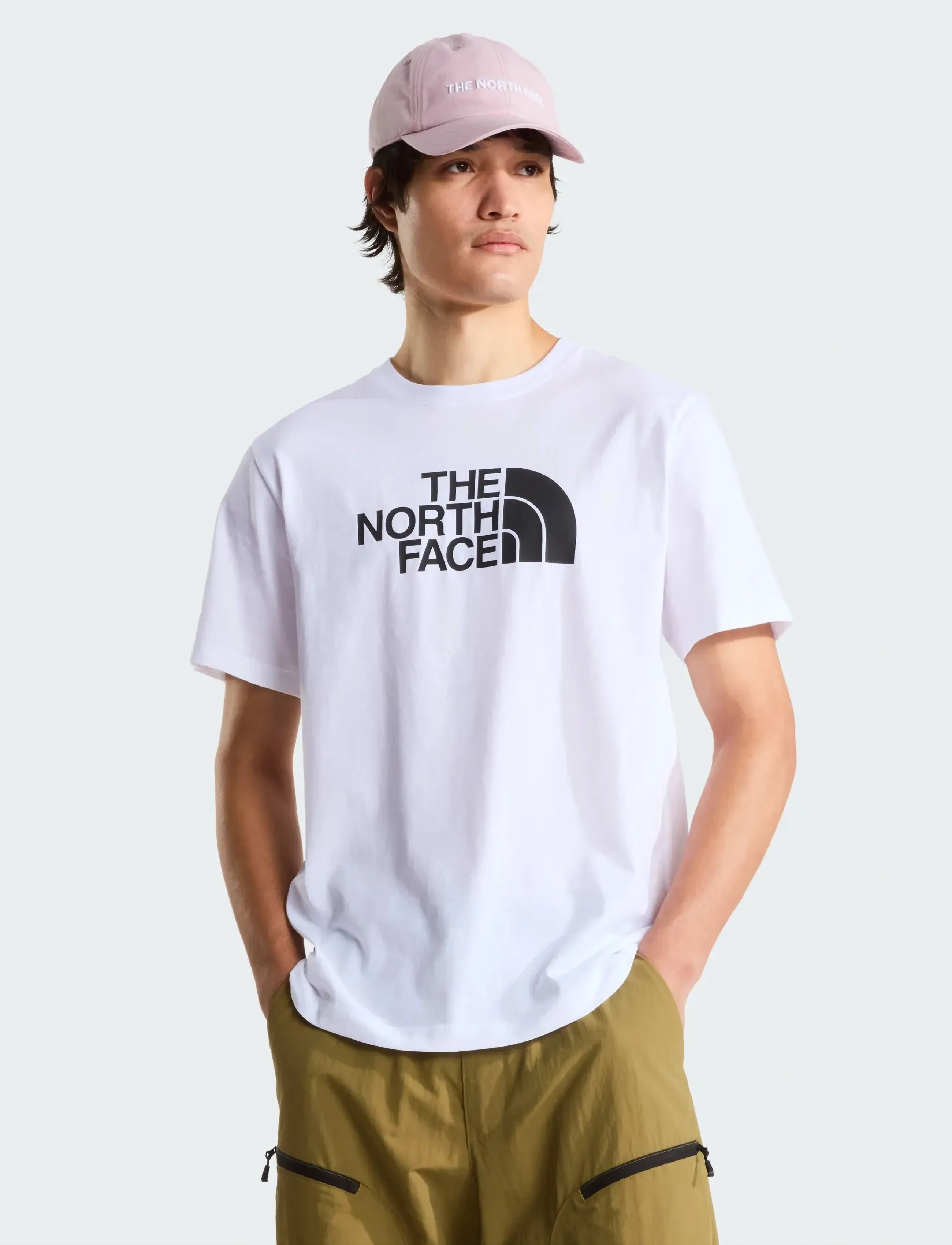 The North Face M EVOLUTION HALF DOME REGULAR SHORT SLEE - T-Shirts - TNF WHITE/TNF BLACK / white