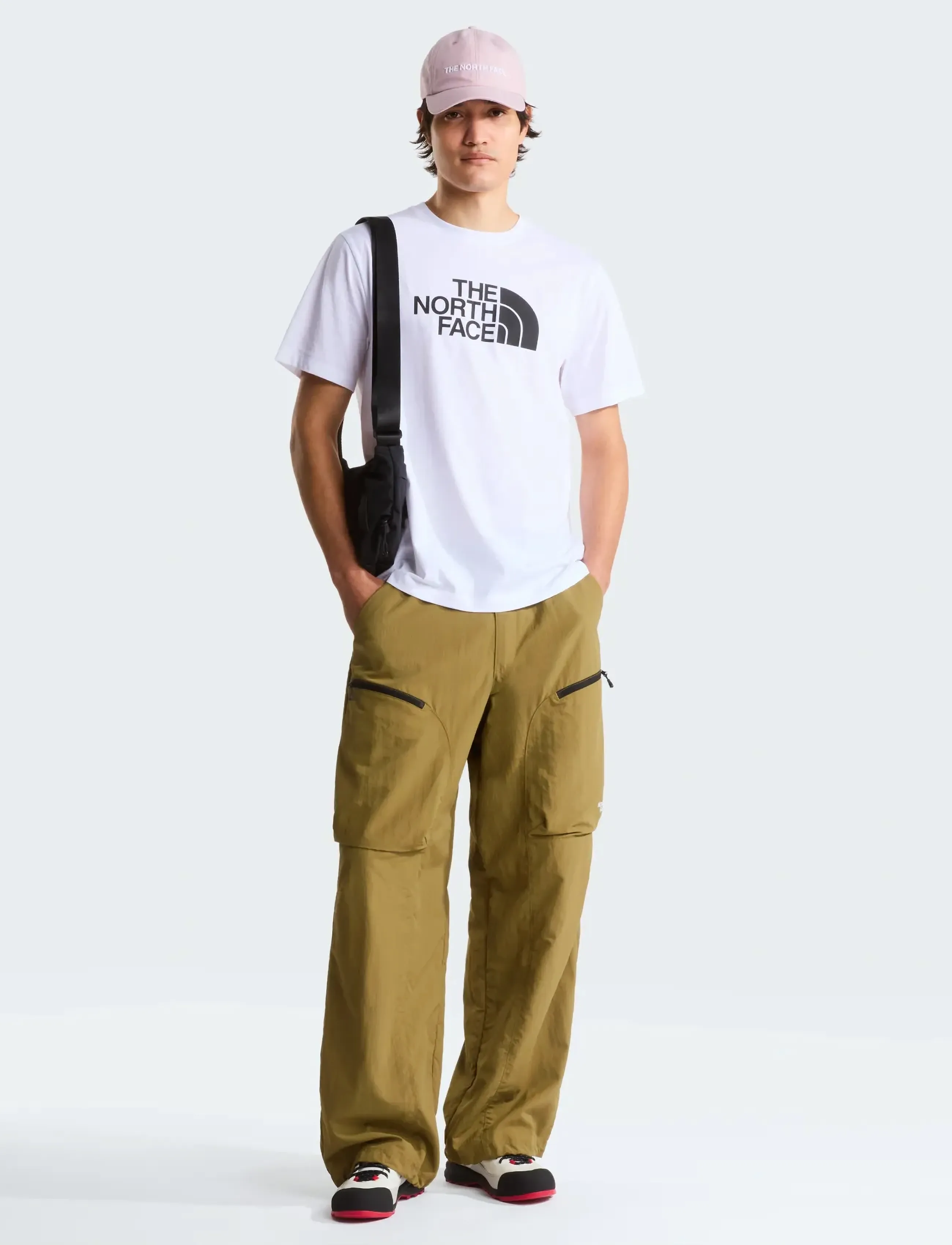 The North Face - M EVOLUTION HALF DOME REGULAR SHORT SLEE - oberteile & t-shirts - tnf white/tnf black - 3