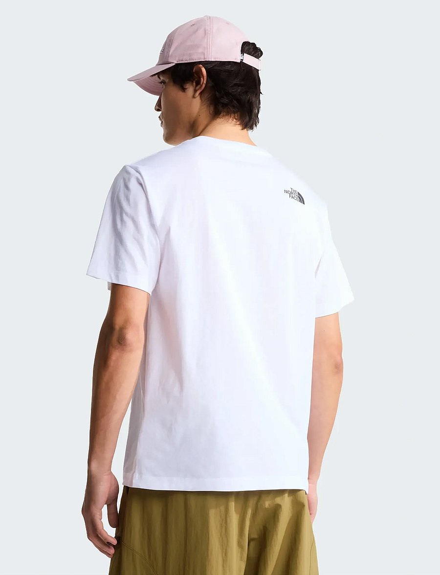 The North Face - M EVOLUTION HALF DOME REGULAR SHORT SLEE - oberteile & t-shirts - tnf white/tnf black - 4