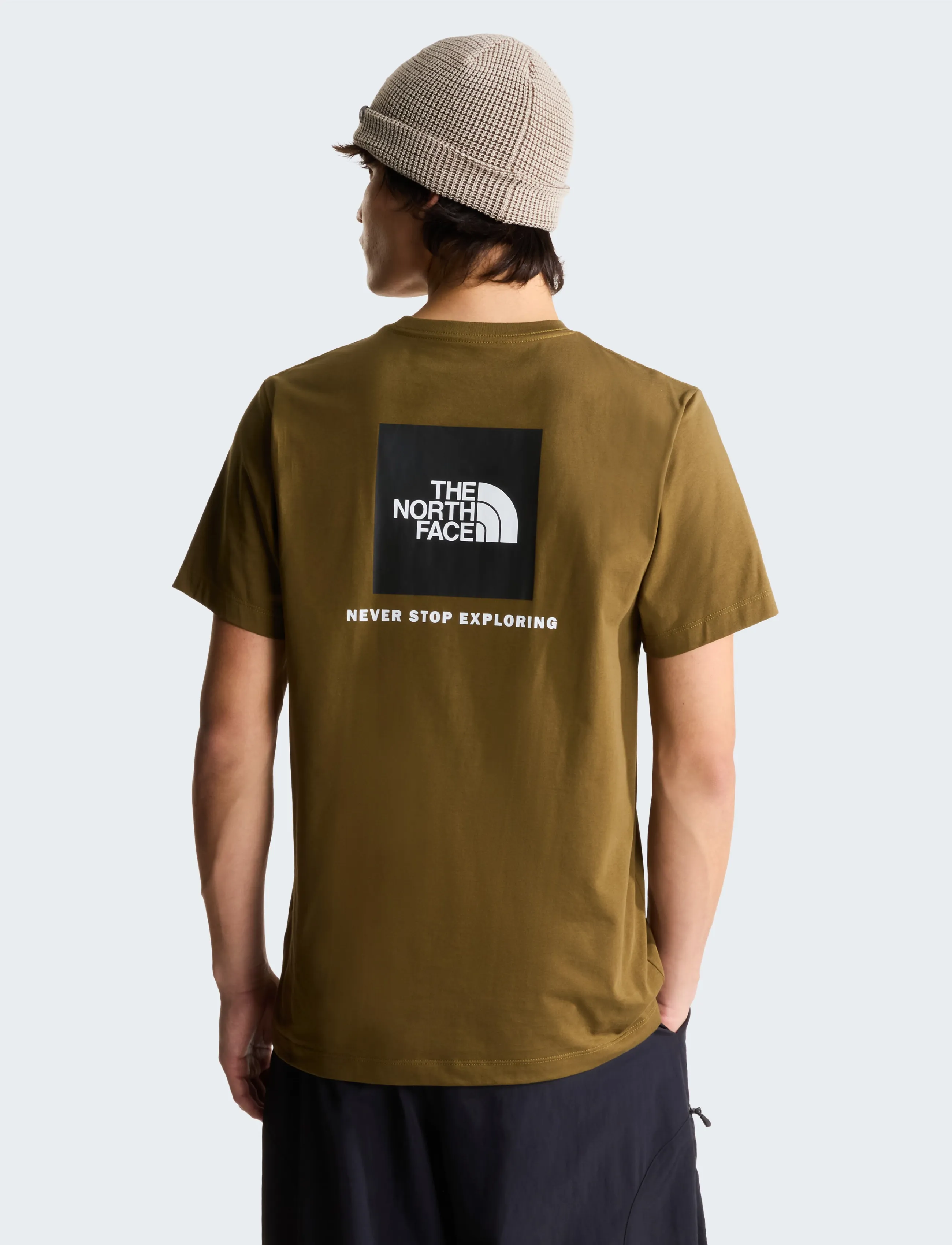 The North Face M EVOLUTION BOX NSE REGULAR SHORT SLEEVE - T-Shirts - CARAWAY SEED / khaki/green