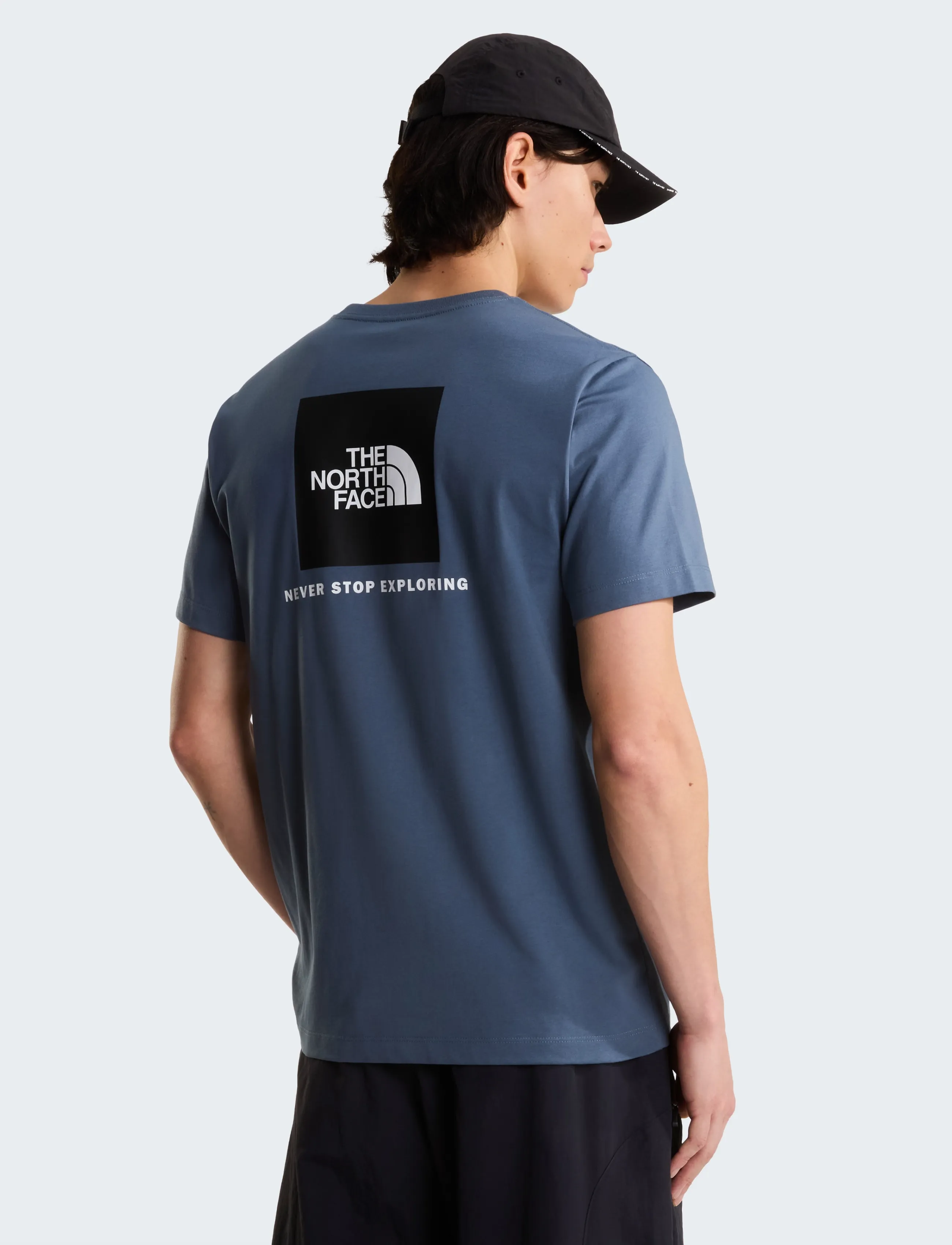 The North Face M EVOLUTION BOX NSE REGULAR SHORT SLEEVE - T-shirts - GRANITE GREY / grey