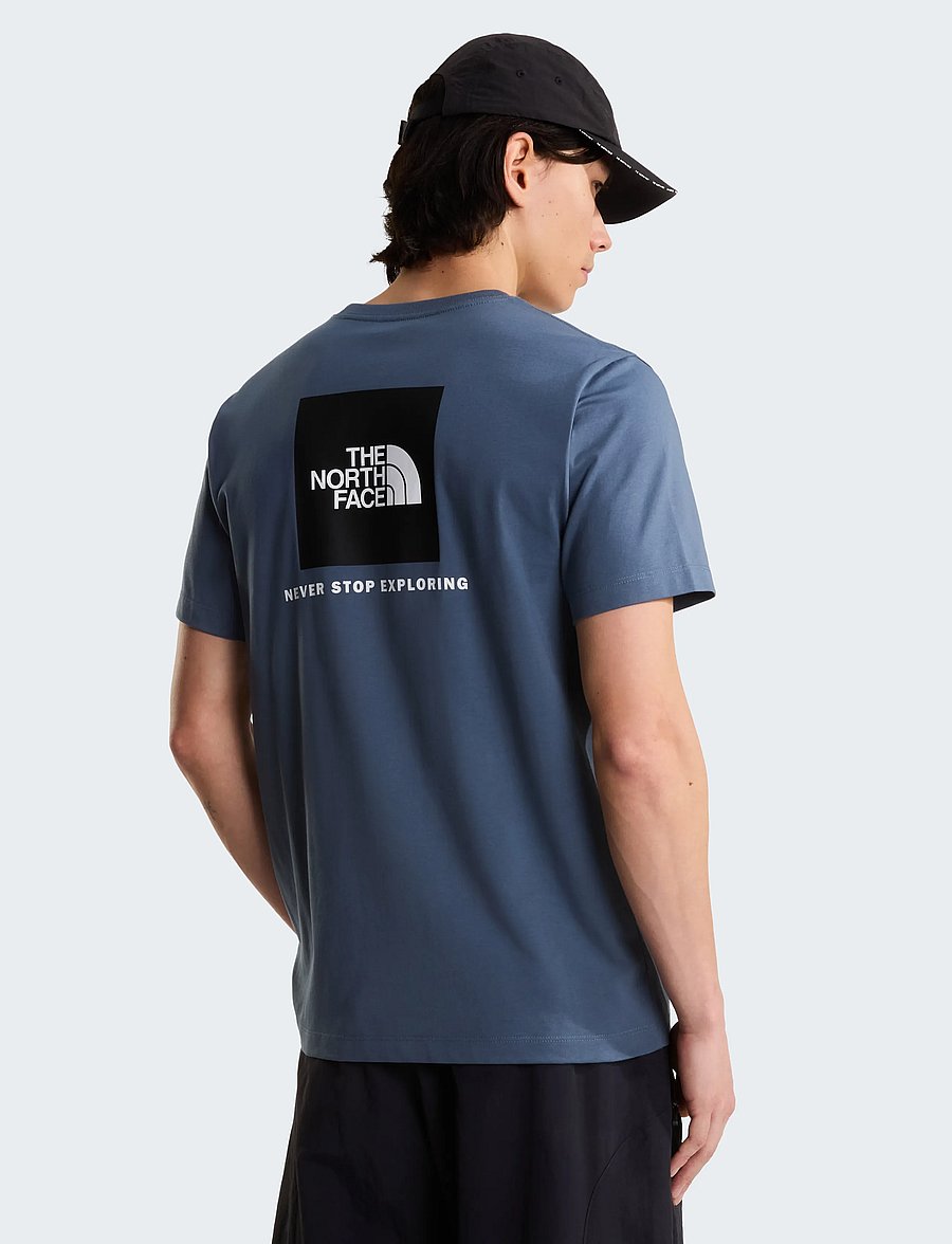The North Face - M EVOLUTION BOX NSE REGULAR SHORT SLEEVE - tops & t-shirts - granite grey - 0