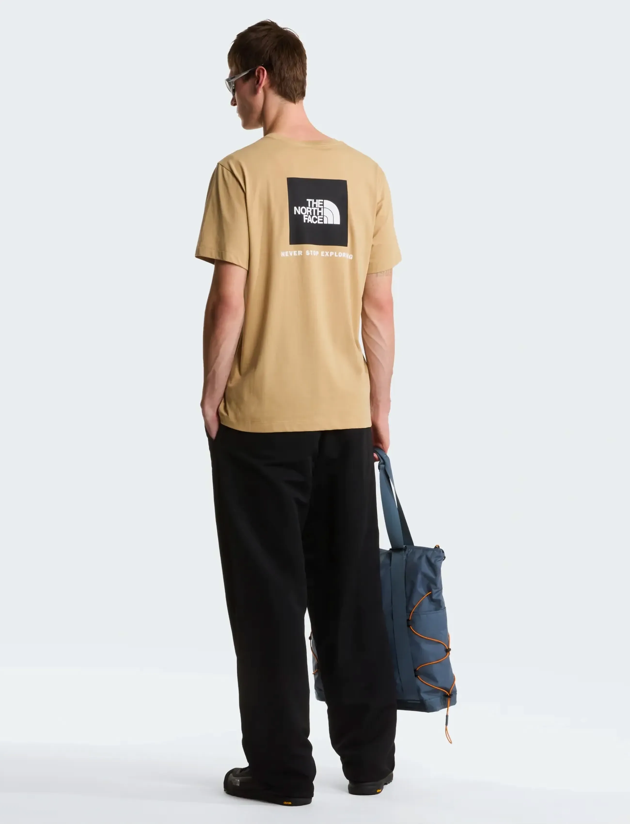 The North Face - M EVOLUTION BOX NSE REGULAR SHORT SLEEVE - oberteile & t-shirts - khaki stone - 4