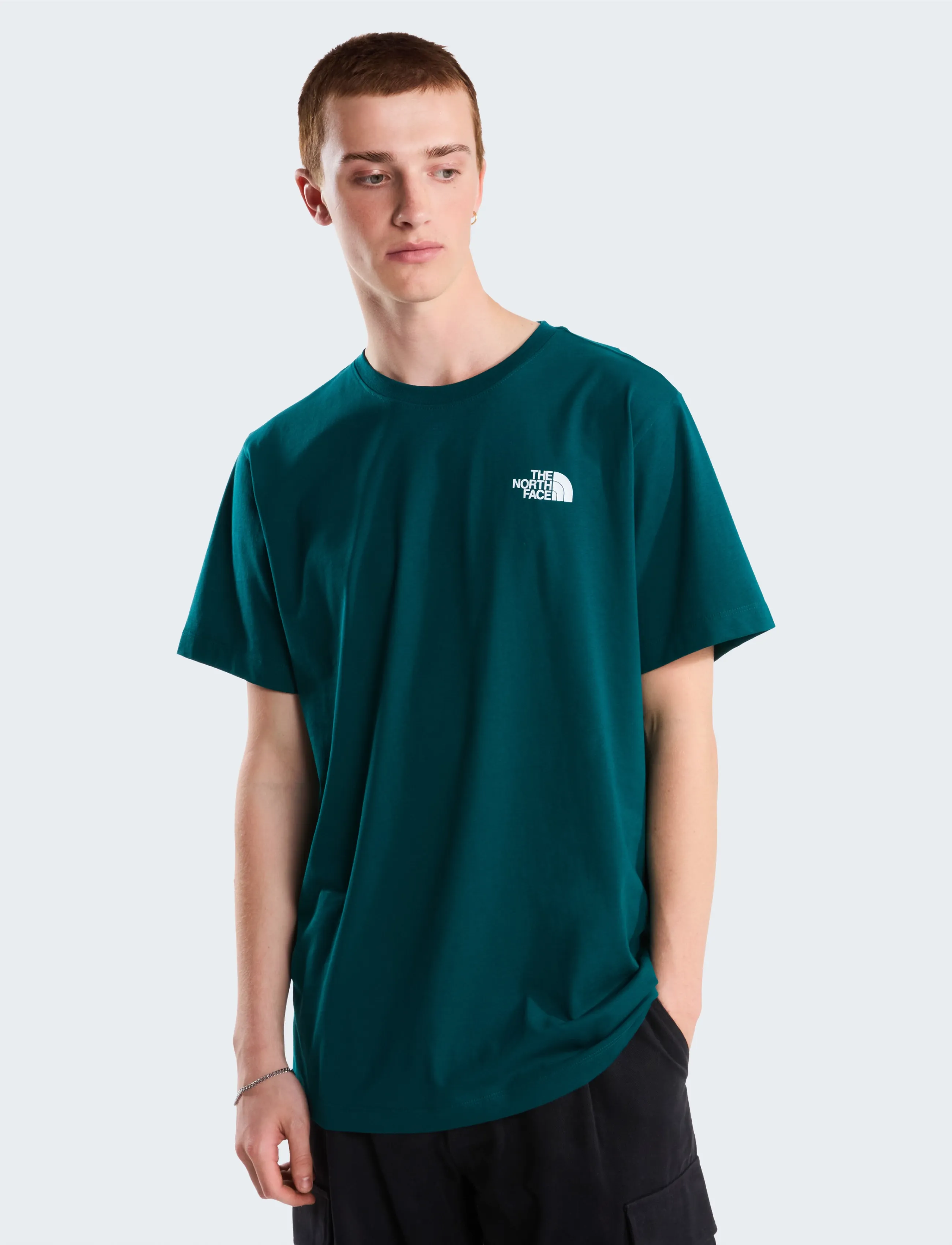 The North Face - M EVOLUTION BOX NSE REGULAR SHORT SLEEVE - t-shirts - pacific teal - 3