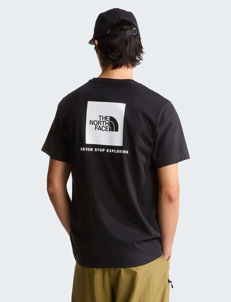 The North Face - M EVOLUTION BOX NSE REGULAR SHORT SLEEVE - oberteile & t-shirts - tnf black/tnf white - 0