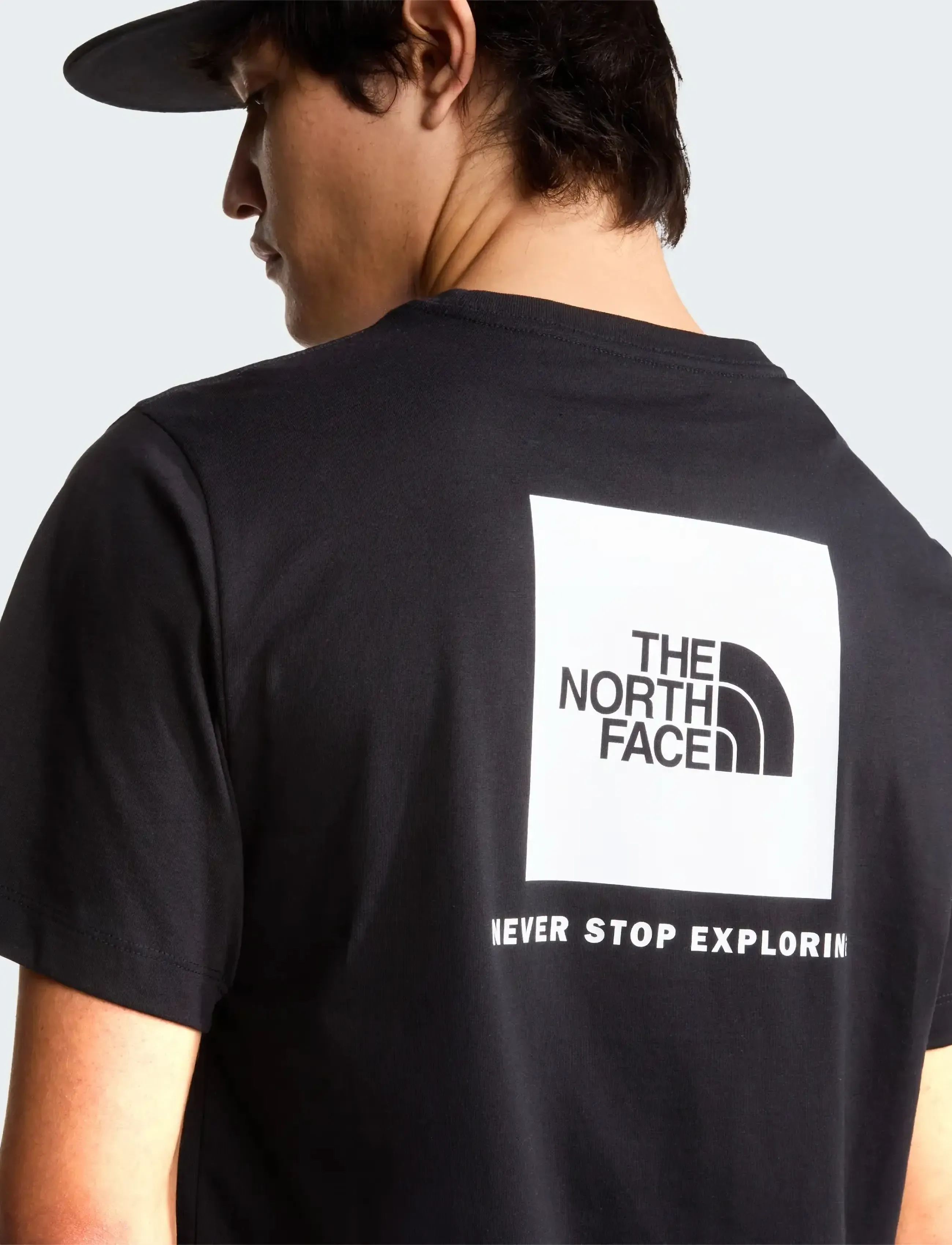The North Face M EVOLUTION BOX NSE REGULAR SHORT SLEEVE - Riided - TNF BLACK/TNF WHITE / black