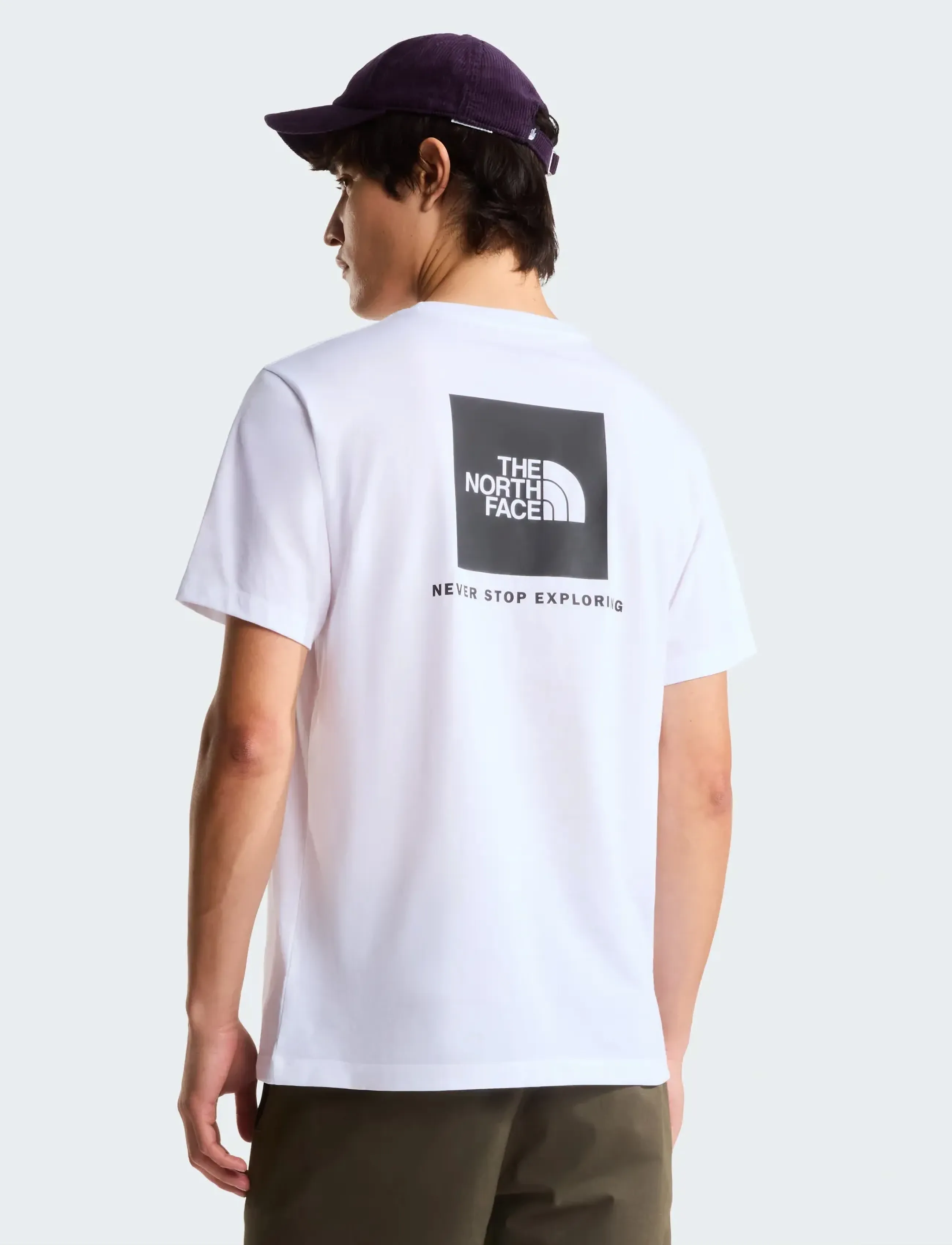 The North Face M EVOLUTION BOX NSE REGULAR SHORT SLEEVE - T-shirts - TNF WHITE / white
