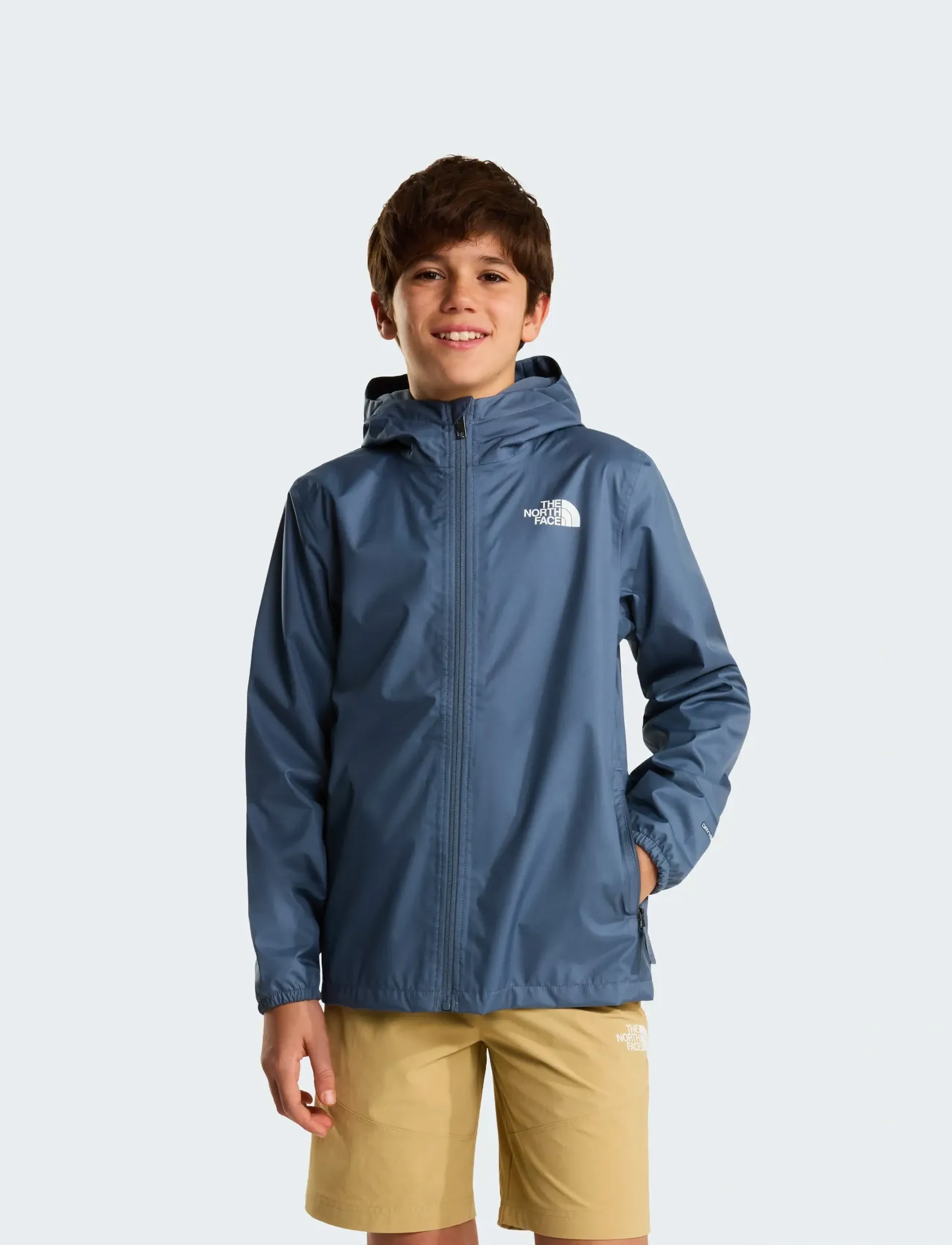 The North Face Teen Zipline Rain Jacket, Børn, Regnjakke, Grå, Str: L