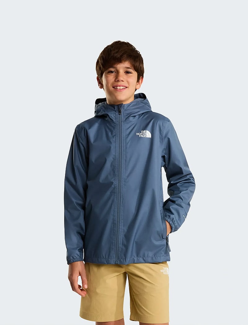 The North Face - TEEN ZIPLINE RAIN JACKET - skal- & regnjackor - granite grey - 0