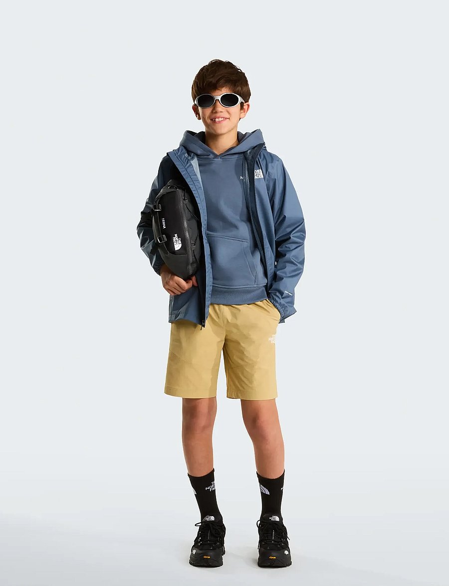 The North Face - TEEN ZIPLINE RAIN JACKET - shell- & regnjakker - granite grey - 3