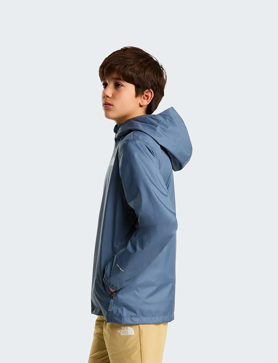 The North Face - TEEN ZIPLINE RAIN JACKET - shell- & regnjakker - granite grey - 4