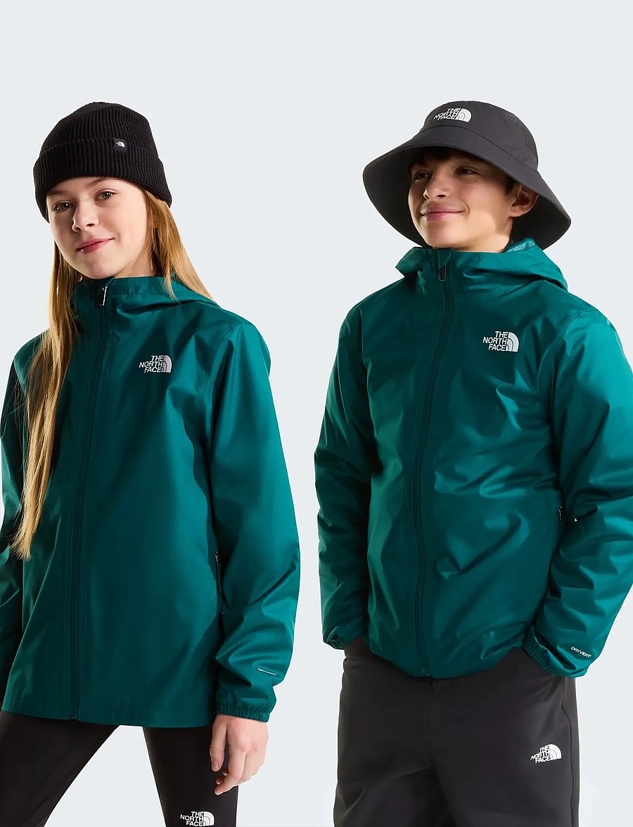 The North Face - TEEN ZIPLINE RAIN JACKET - shell & rain jackets - pacific teal - 0