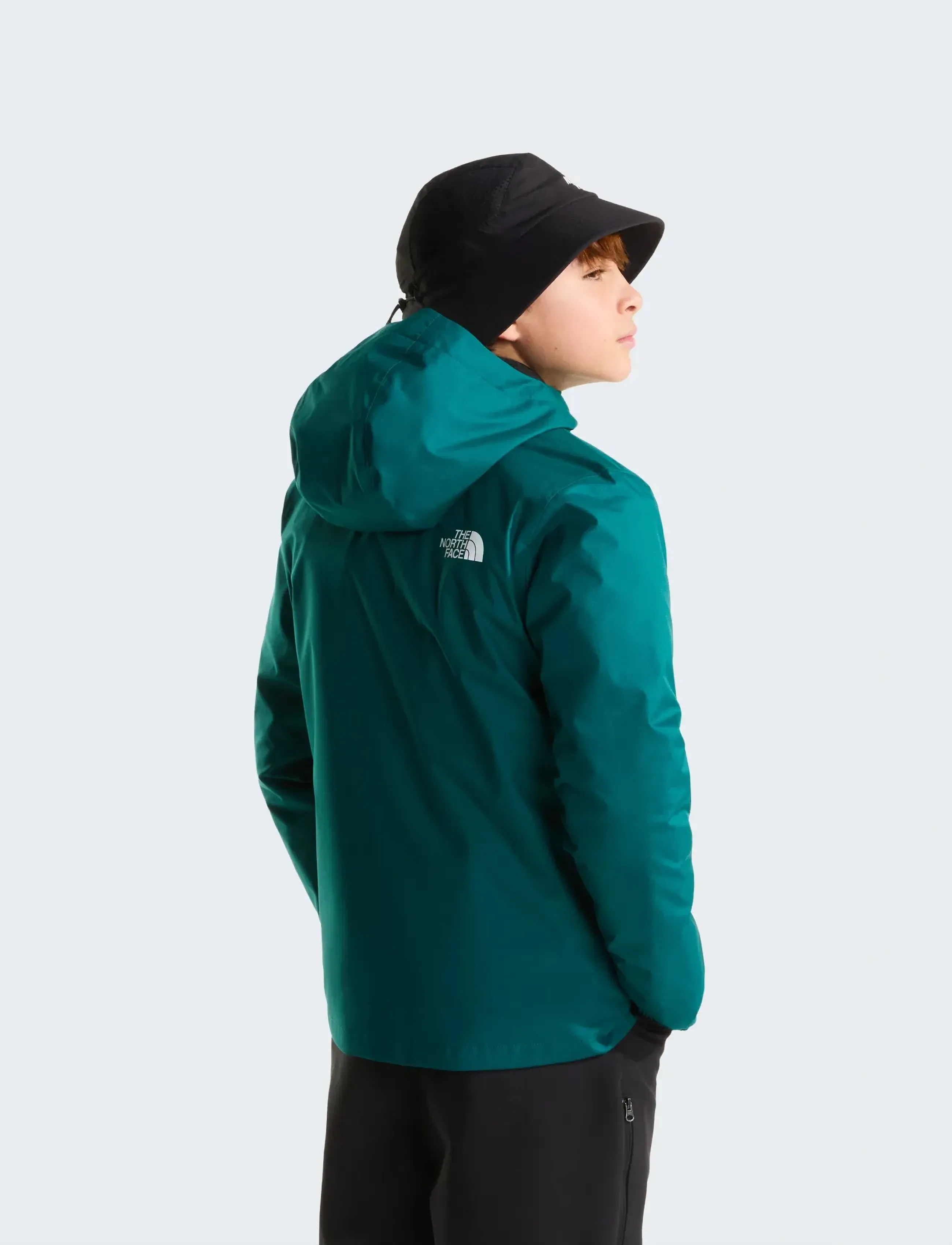 The North Face - TEEN ZIPLINE RAIN JACKET - rain coats - pacific teal - 4