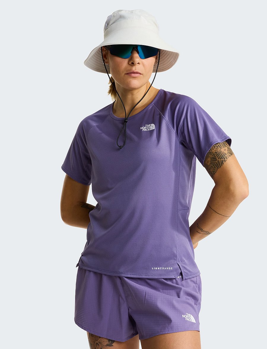 The North Face - W SUNRISER SS - t-shirts - grounded plum - 0