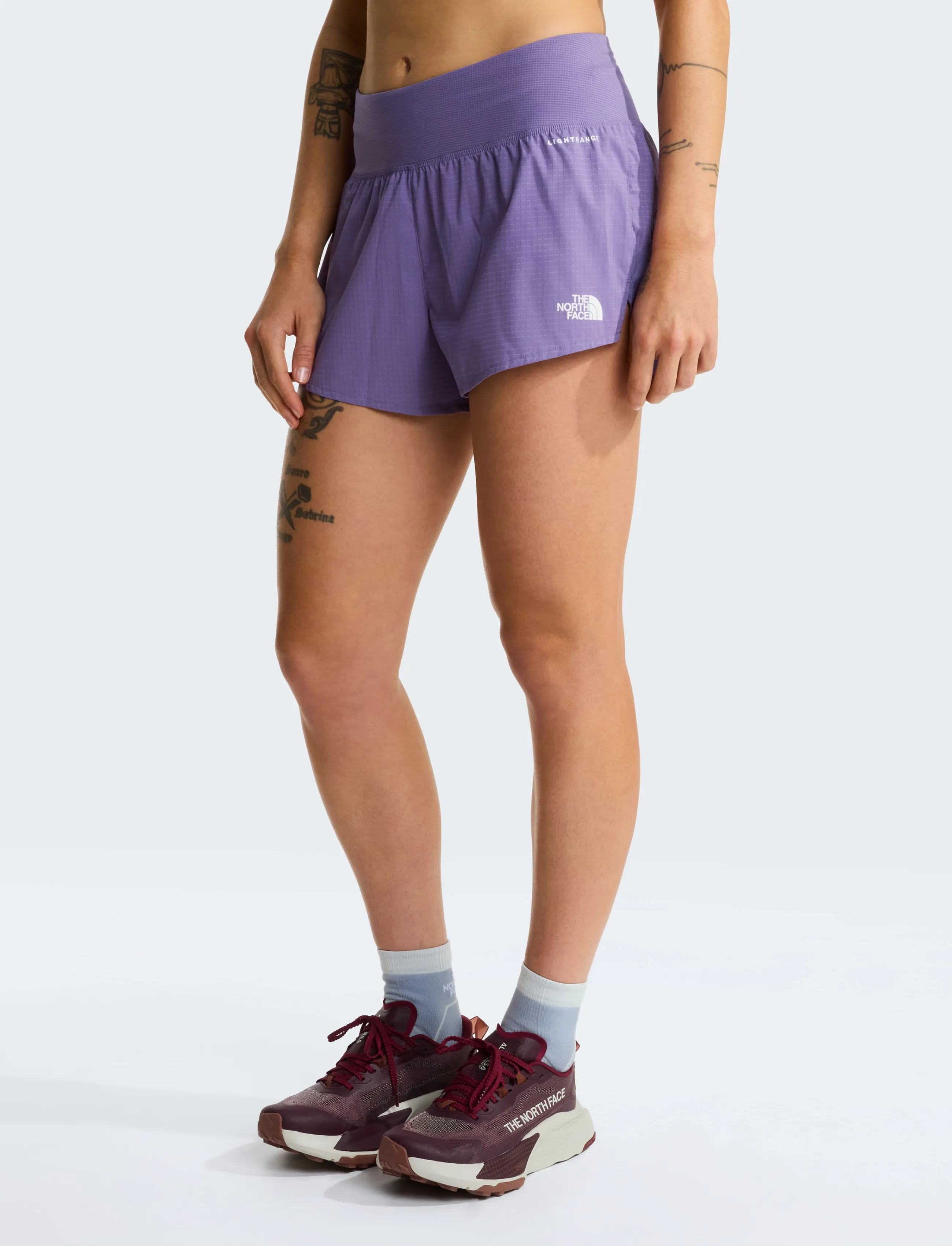 The North Face W Sunriser Short 3", S/SHORT, Purple, Sport Shorts > Sport Training Shorts, Dame