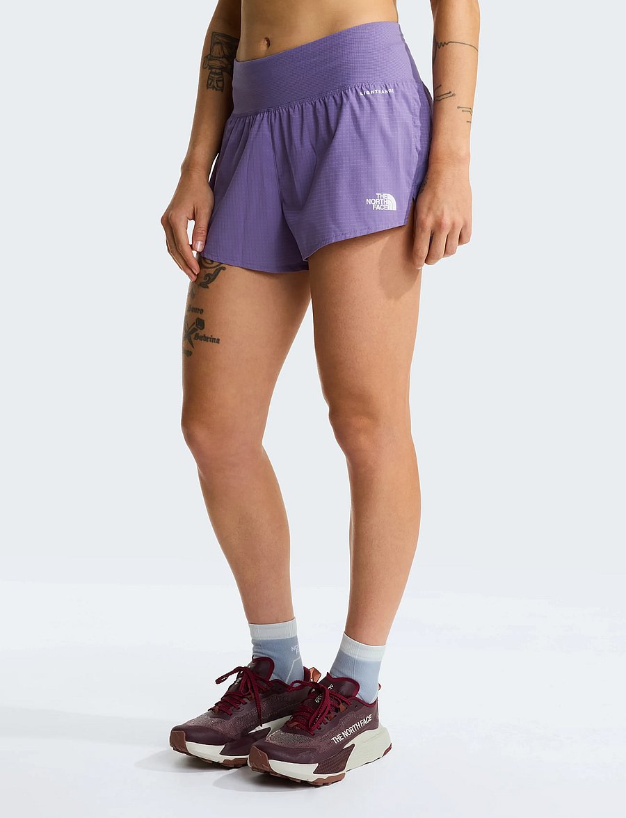 The North Face - W SUNRISER SHORT 3" - løbeshorts - grounded plum - 0