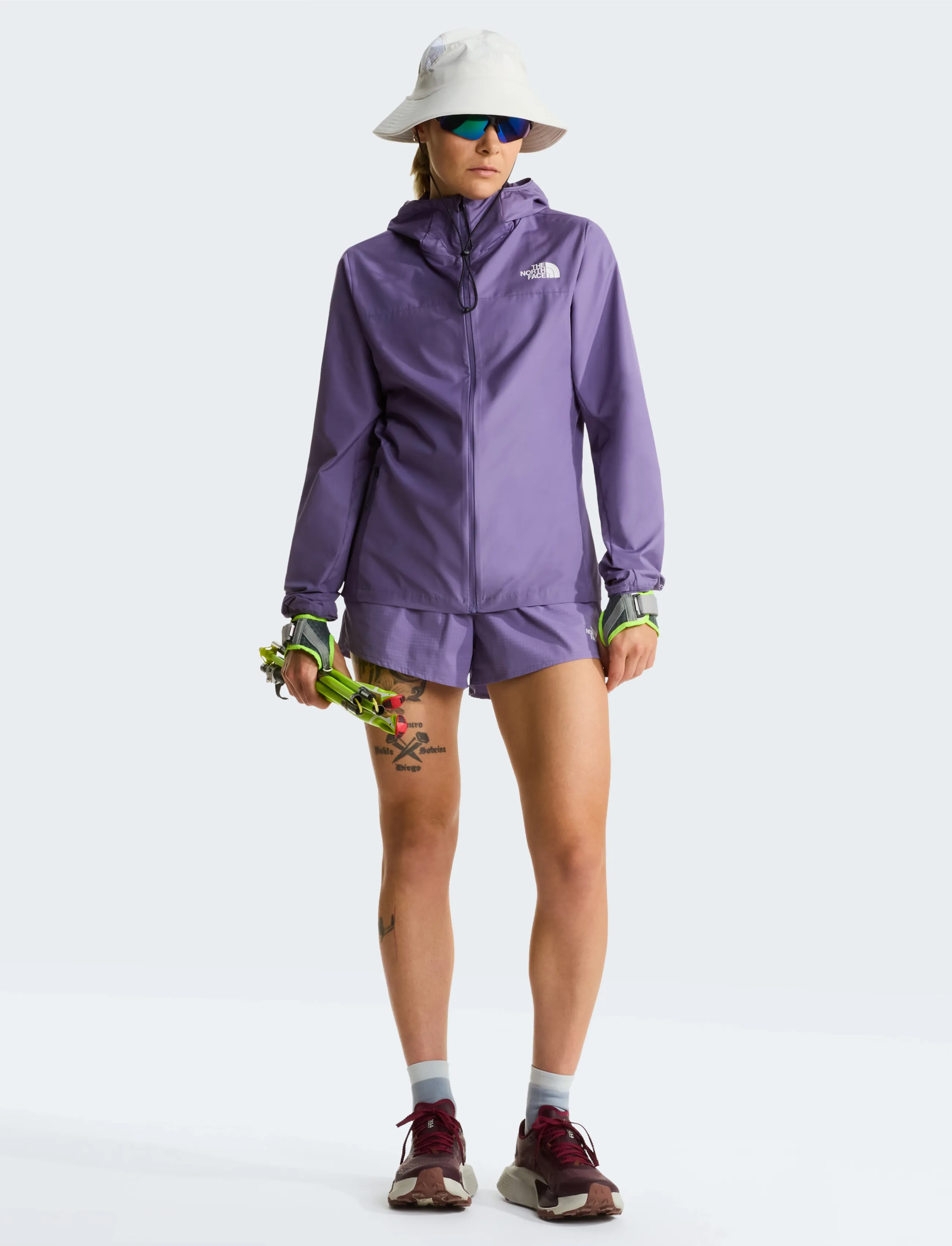 The North Face - W SUNRISER SHORT 3" - løbeshorts - grounded plum - 2